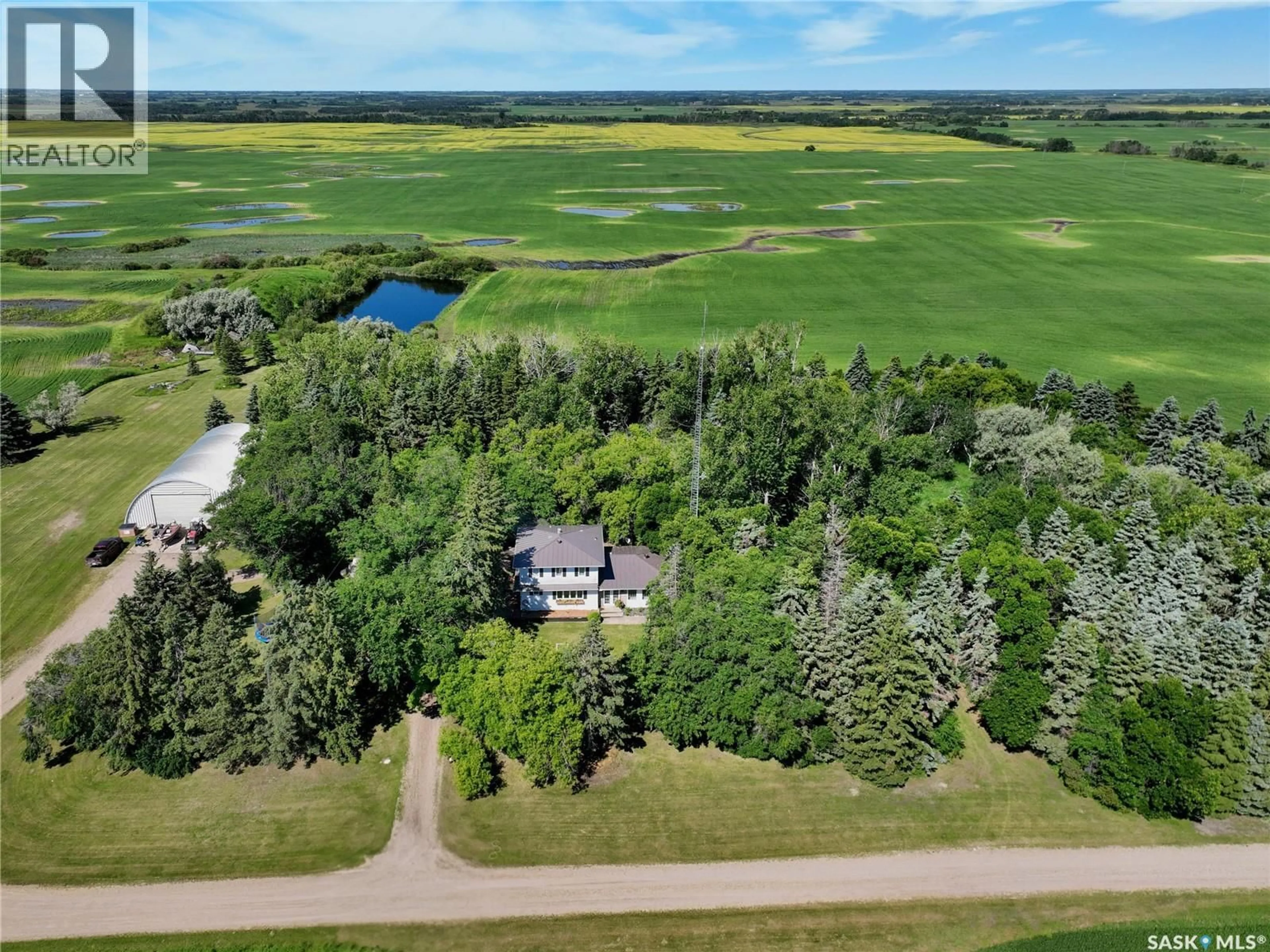 A pic from outside/outdoor area/front of a property/back of a property/a pic from drone, water/lake/river/ocean view for BREWER ROAD, Cana Rm No. 214 Saskatchewan S0A2P0