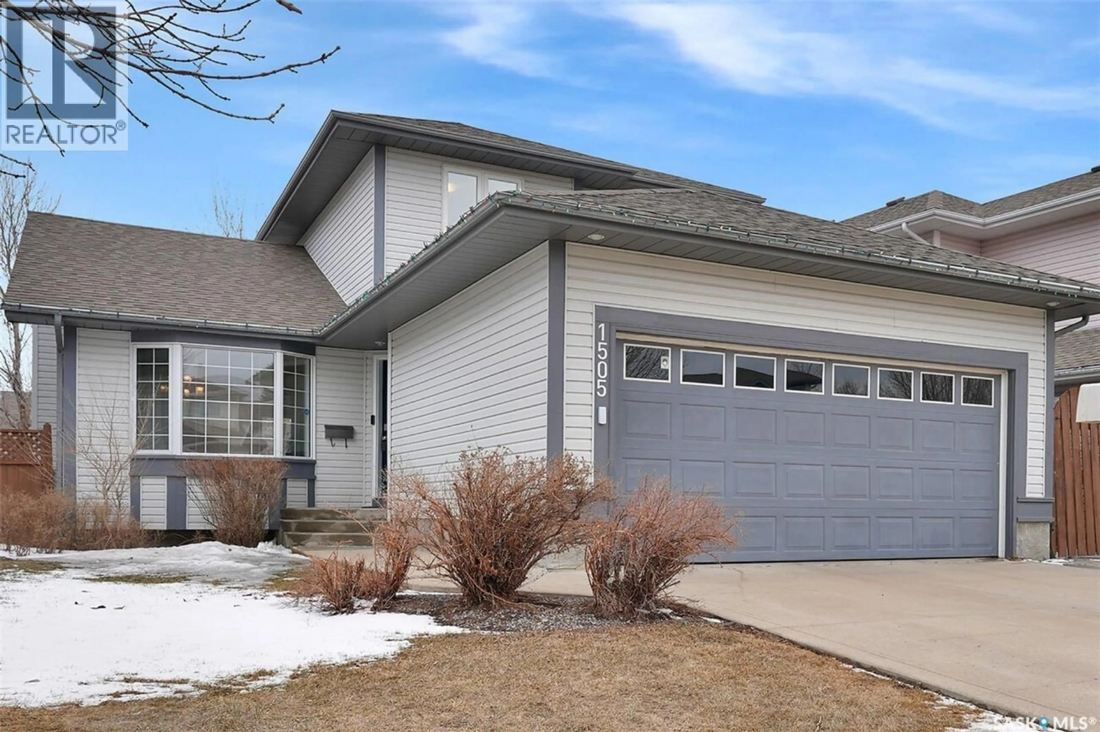 Home with vinyl exterior material, street for 1505 ROUSSEAU CRESCENT, Regina Saskatchewan S4X4L7