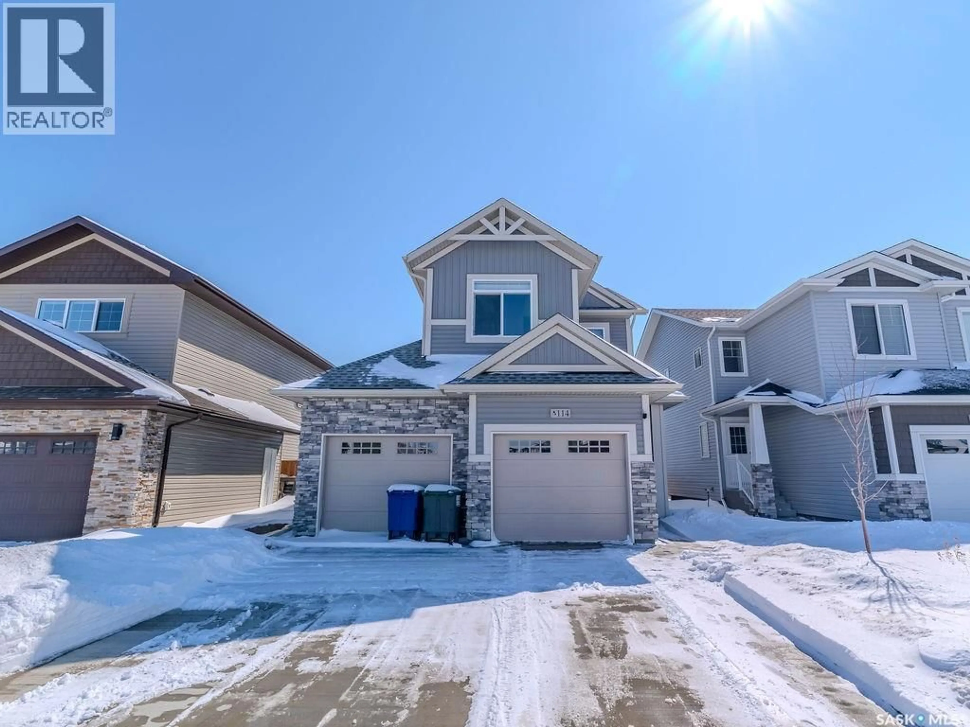 A pic from outside/outdoor area/front of a property/back of a property/a pic from drone, street for 114 GERMAIN COURT, Saskatoon Saskatchewan S7W0Y3