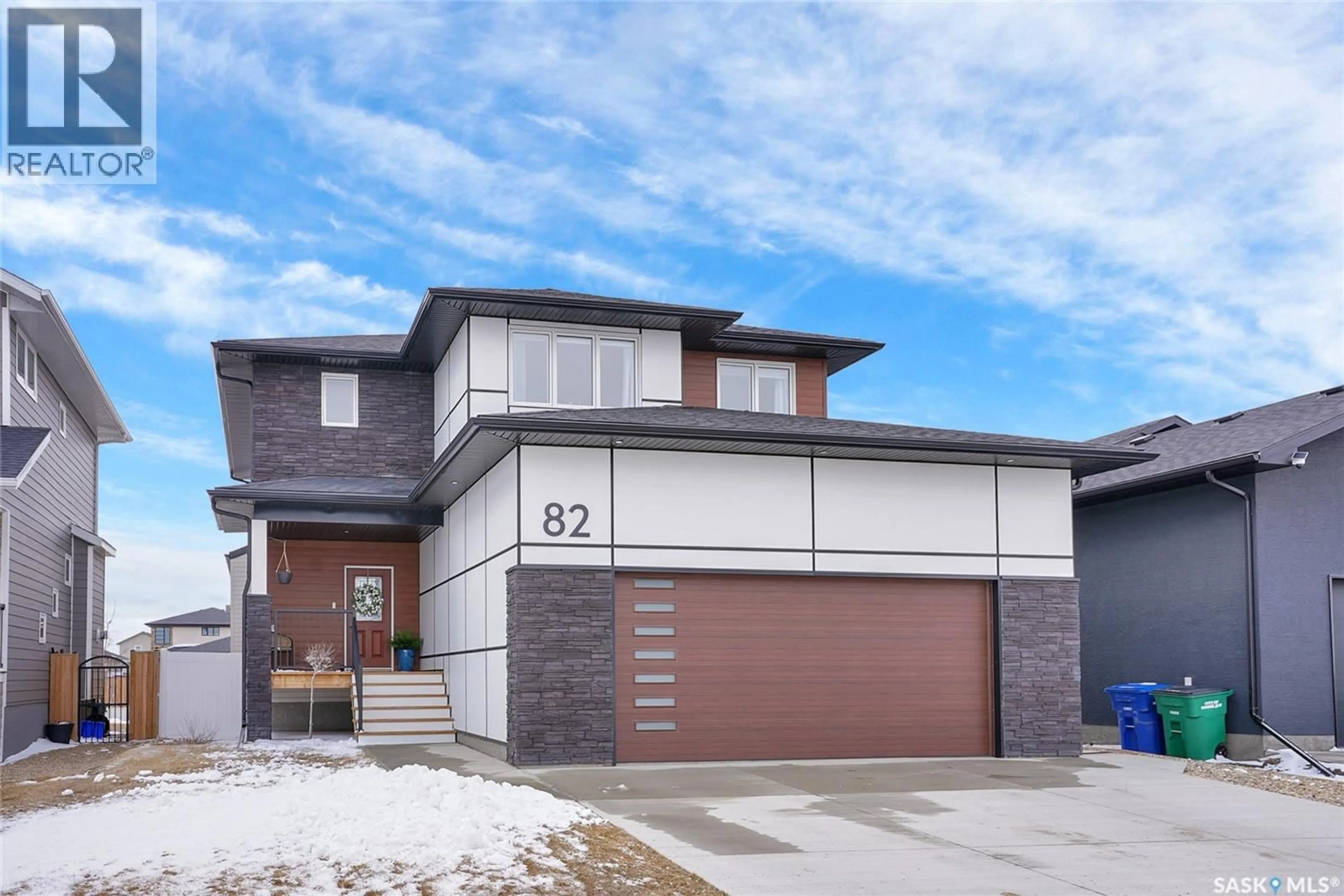 Home with brick exterior material, street for 82 CLUNIE COURT, Moose Jaw Saskatchewan S6J0E3