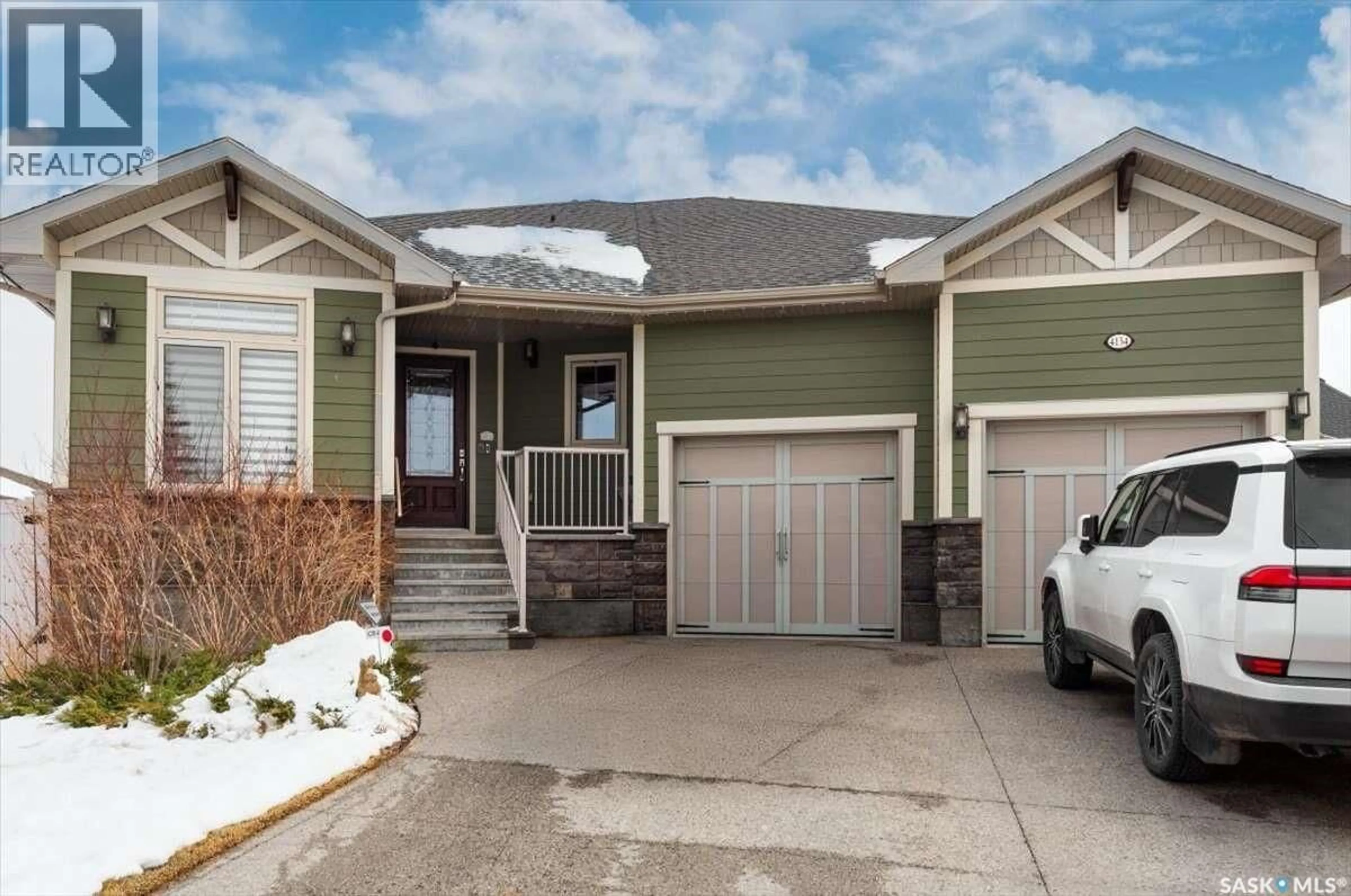 Home with vinyl exterior material, street for 4134 TIMBER CREEK PLACE, Regina Saskatchewan S4V3G7