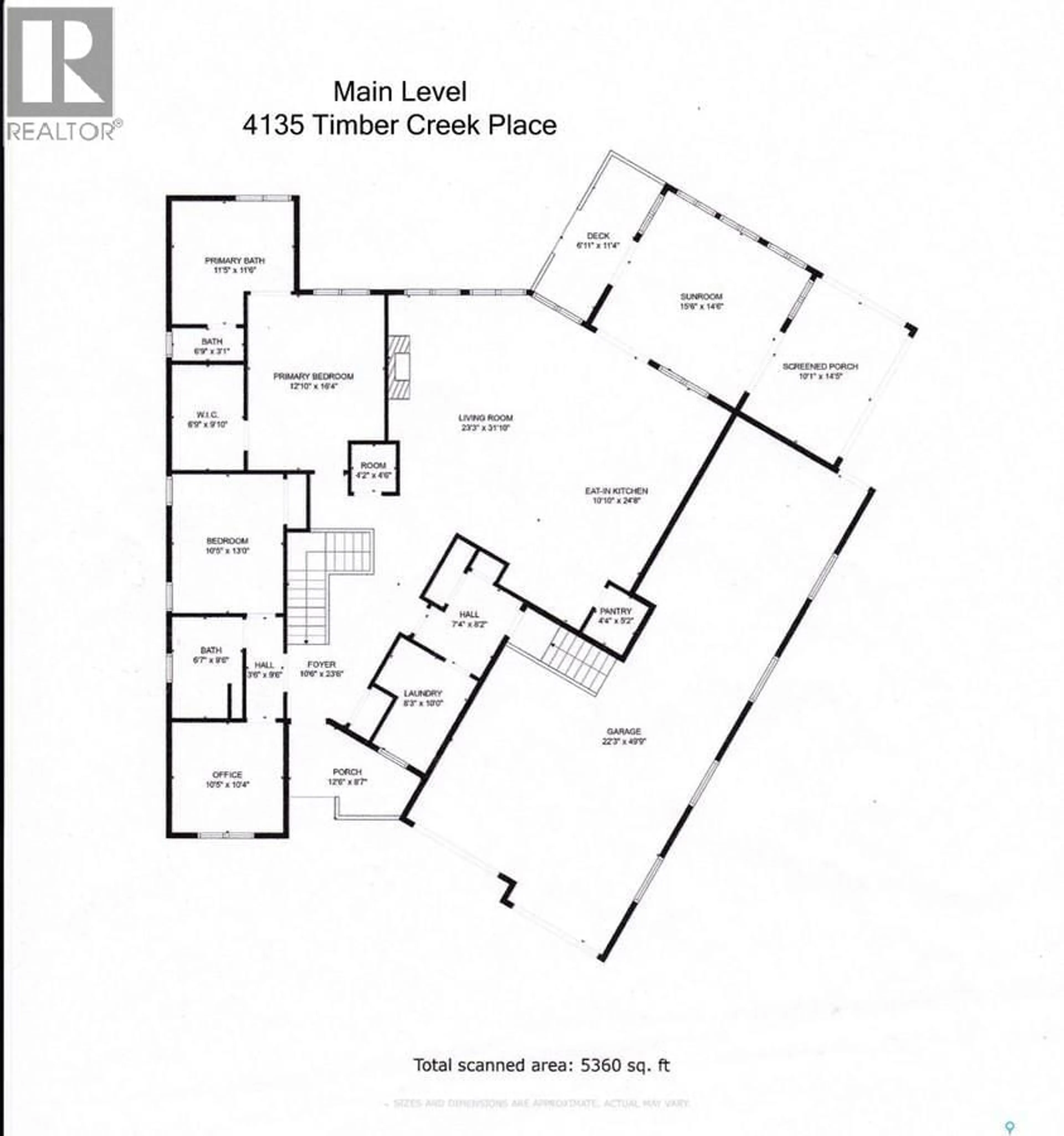 Floor plan for 4134 TIMBER CREEK PLACE, Regina Saskatchewan S4V3G7