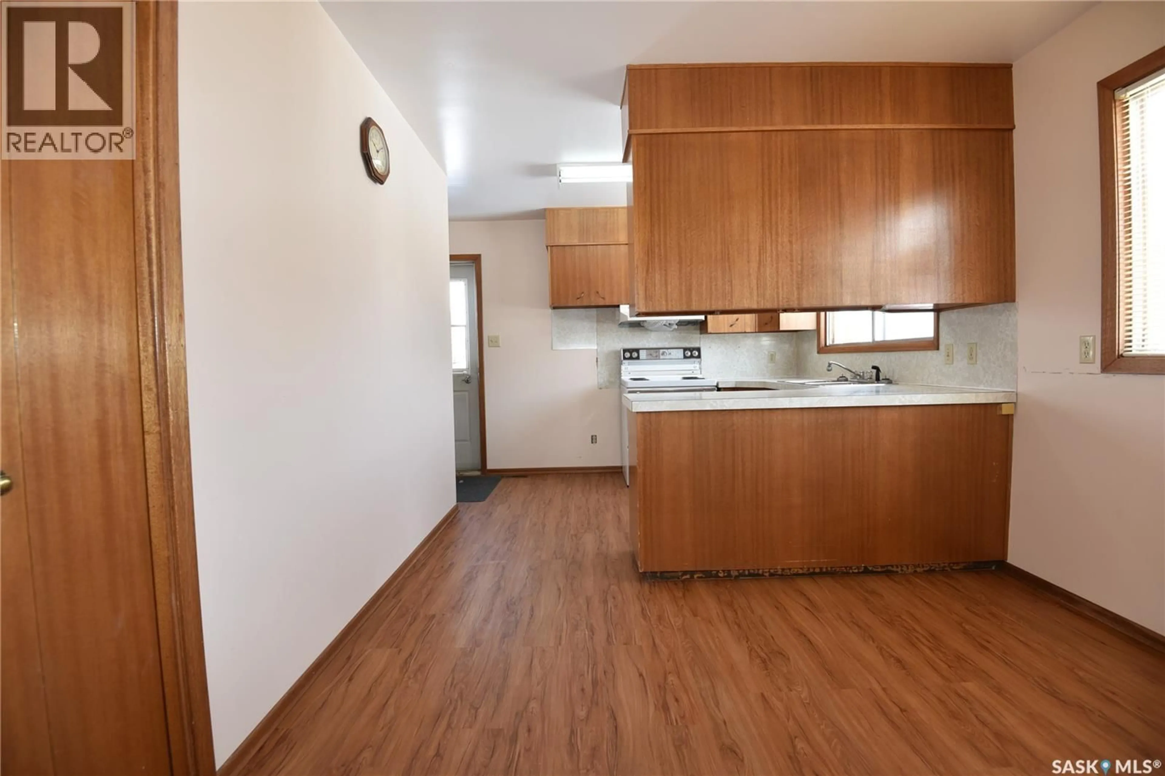 Standard kitchen, wood/laminate floor for 402-404 1ST STREET, Nipawin Saskatchewan S0E1E0