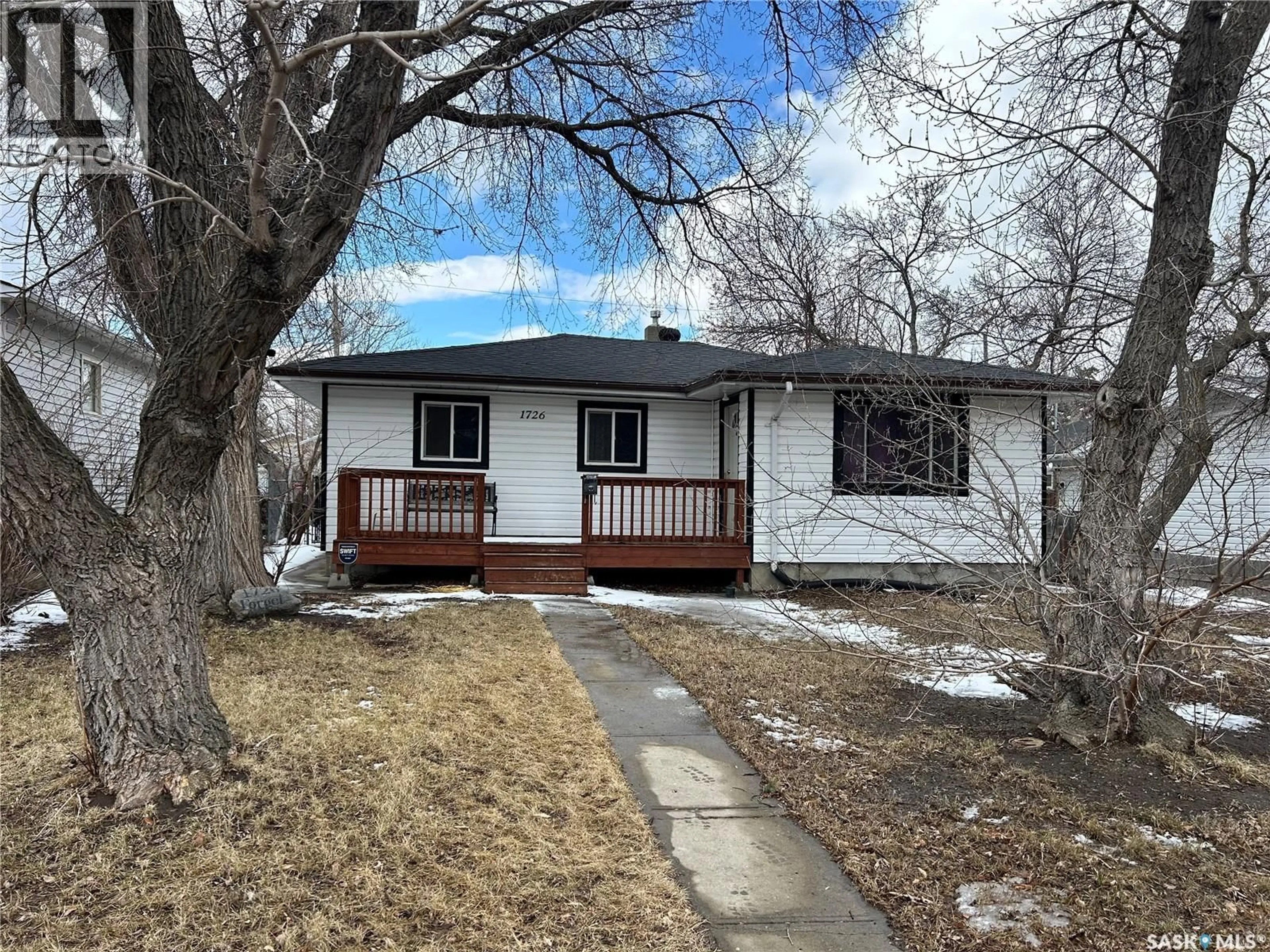 Home with vinyl exterior material, street for 1726 FORGET STREET, Regina Saskatchewan S4T4Y5