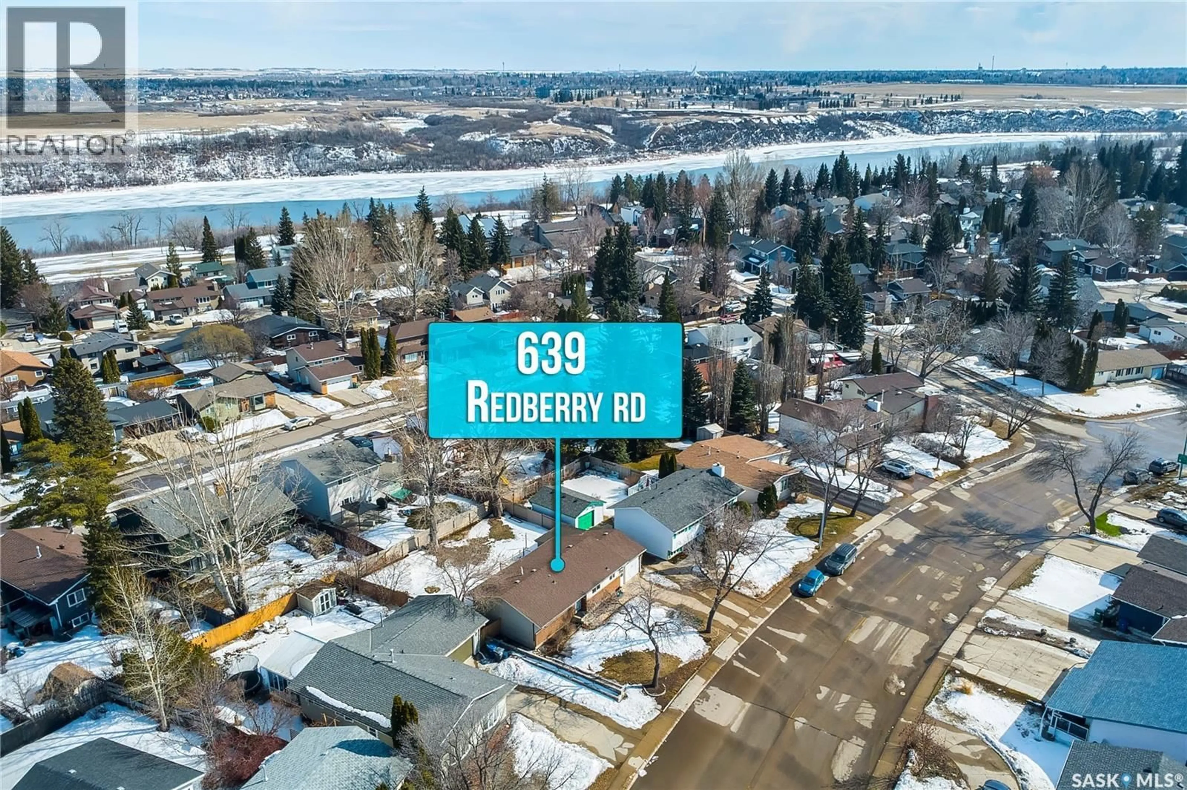 A pic from outside/outdoor area/front of a property/back of a property/a pic from drone, unknown for 639 REDBERRY ROAD, Saskatoon Saskatchewan S7K4S4