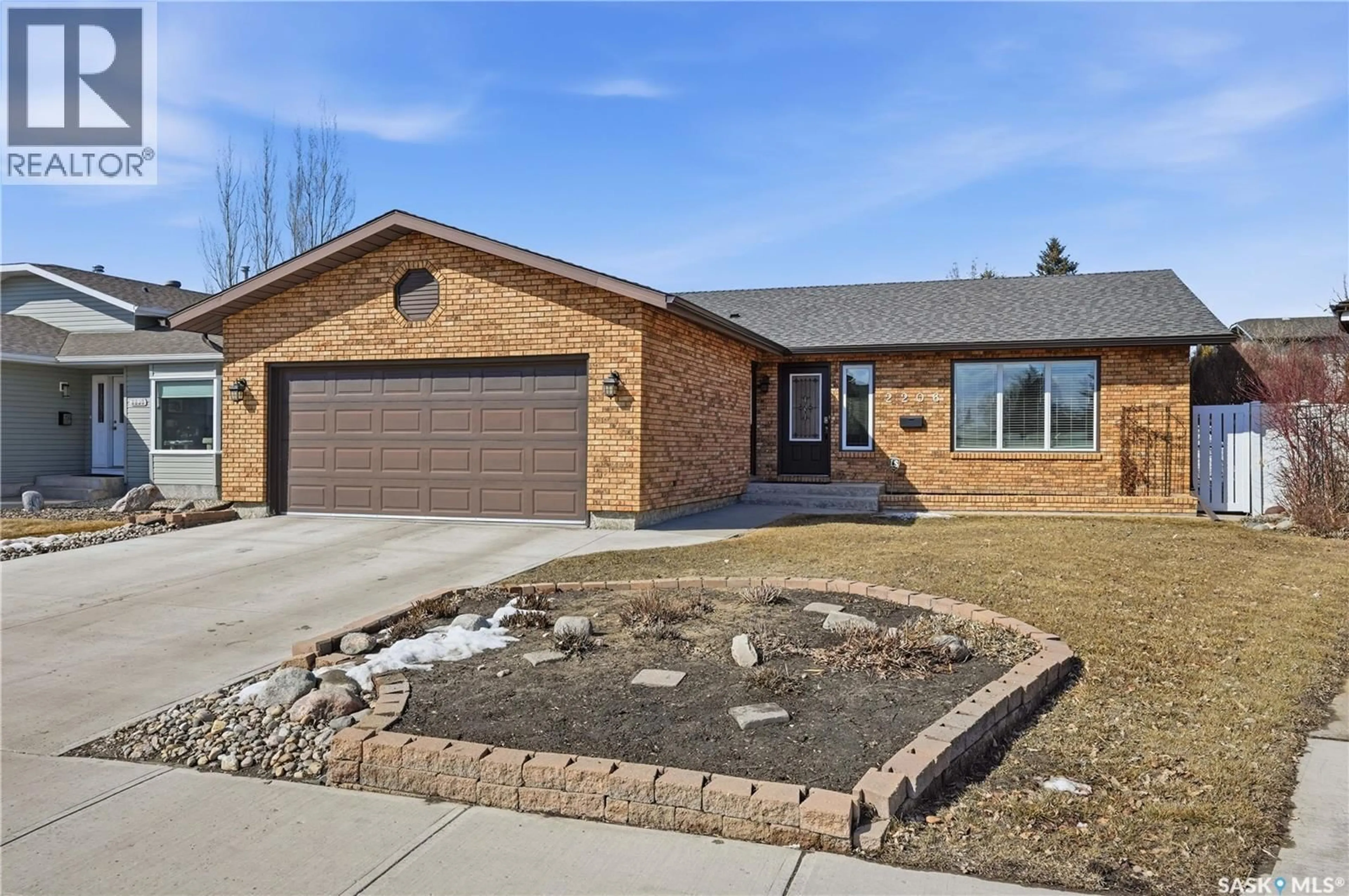 Home with brick exterior material, street for 2206 MAHONY CRESCENT, Regina Saskatchewan S4V1B1