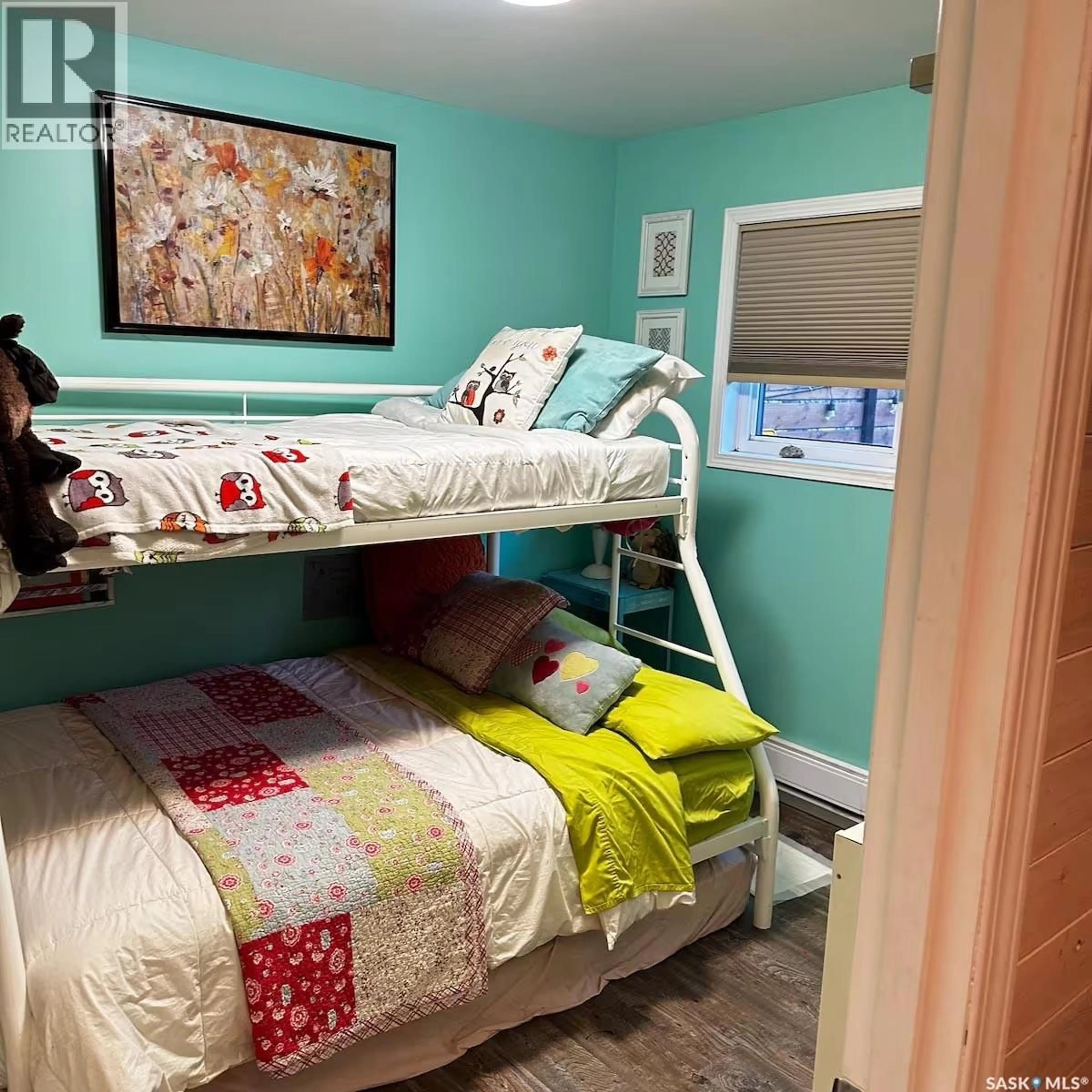 Bedroom with bed, wood/laminate floor for 508 BEAR ROAD, Bjorkdale Rm No. 426 Saskatchewan S0E0N0
