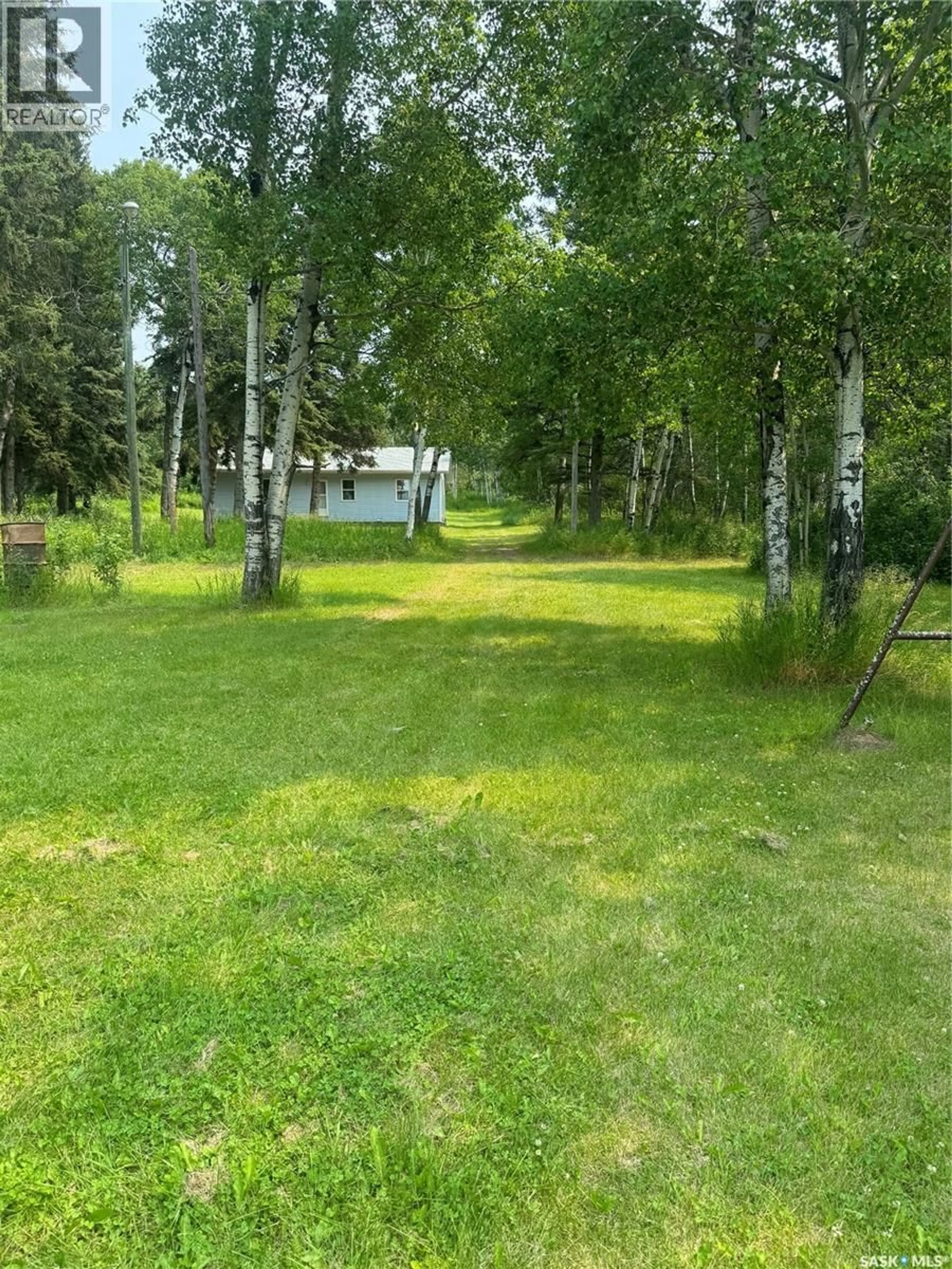 A pic from outside/outdoor area/front of a property/back of a property/a pic from drone, forest/trees view for Jewel - CRYSTAL LAKE, Crystal Lake Saskatchewan S0A0L0
