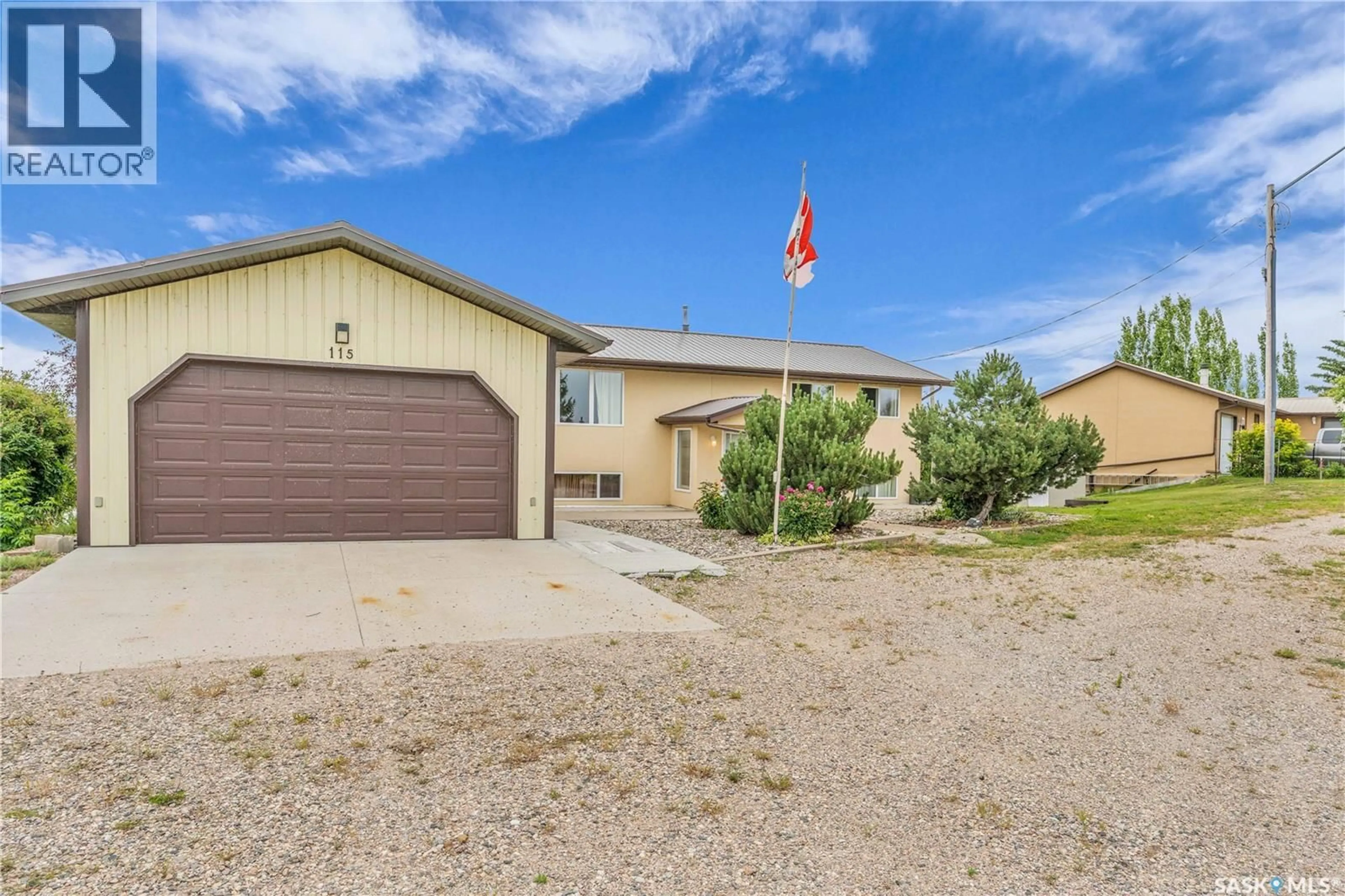 Home with vinyl exterior material, street for 115 BOYER DRIVE, Meota Rm No.468 Saskatchewan S0M0L0