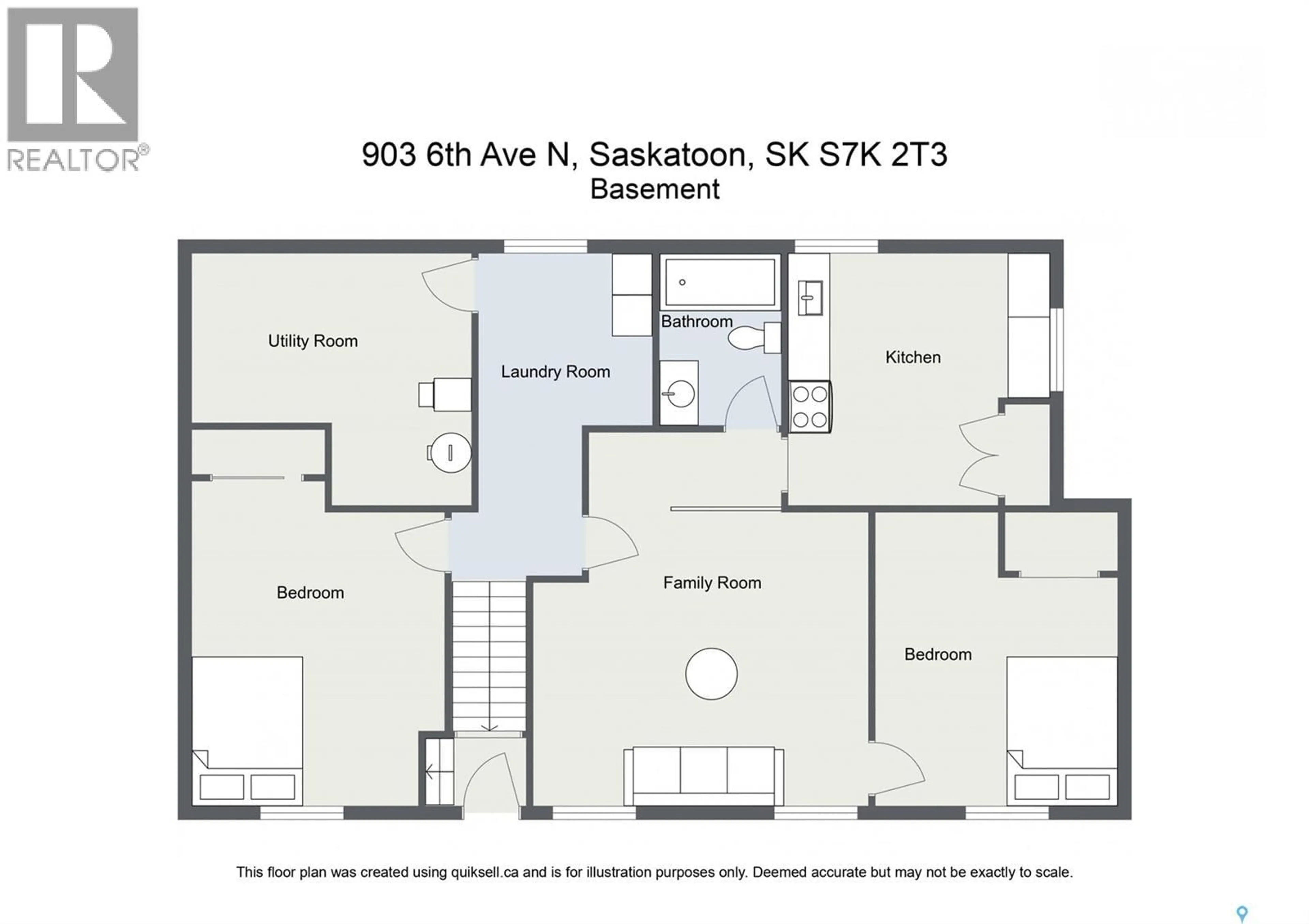 Floor plan for 903 6TH AVENUE, Saskatoon Saskatchewan S7K2T3