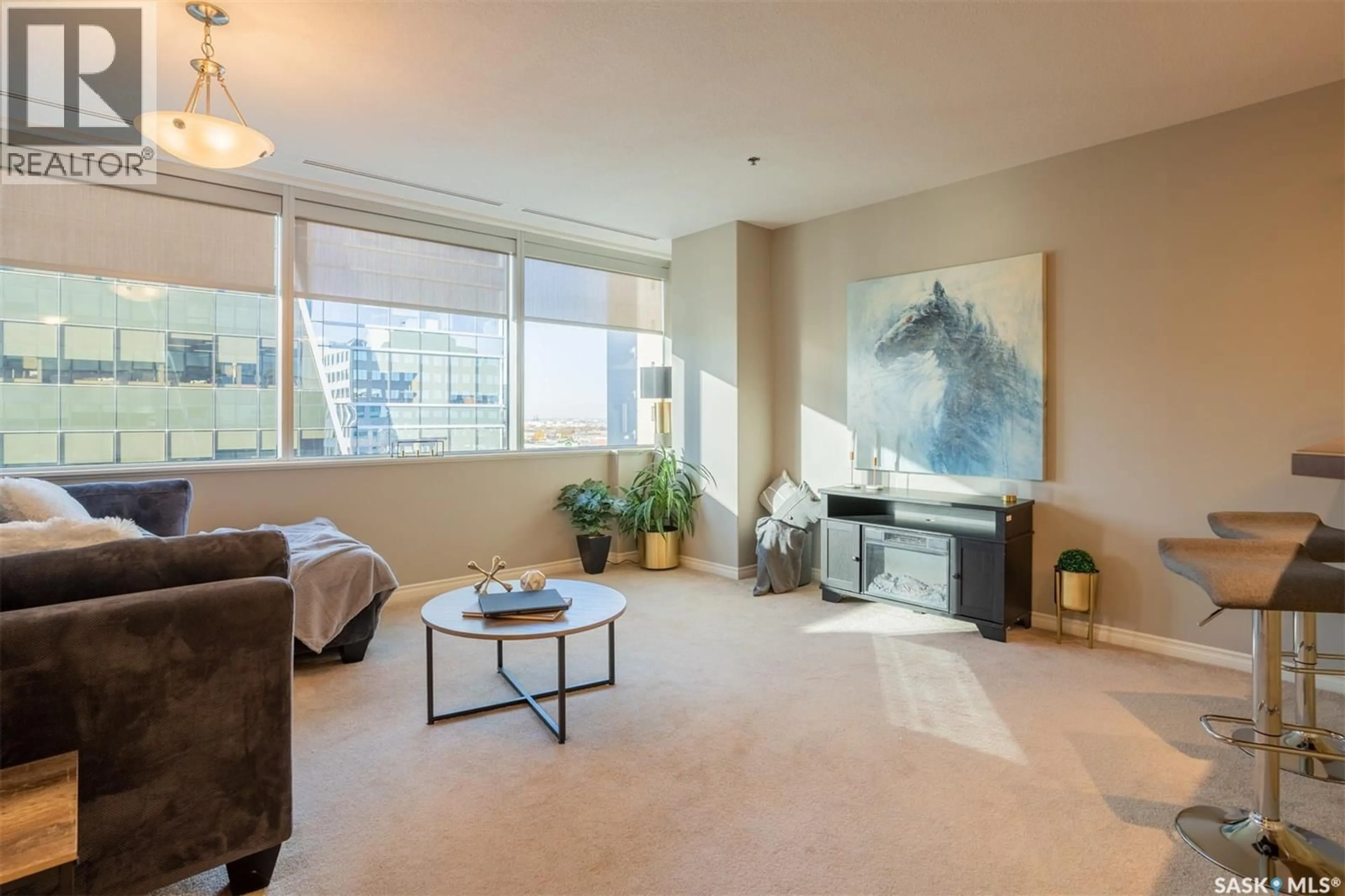 Living room with furniture, carpet floor for 1002 1914 HAMILTON STREET, Regina Saskatchewan S4P3N6