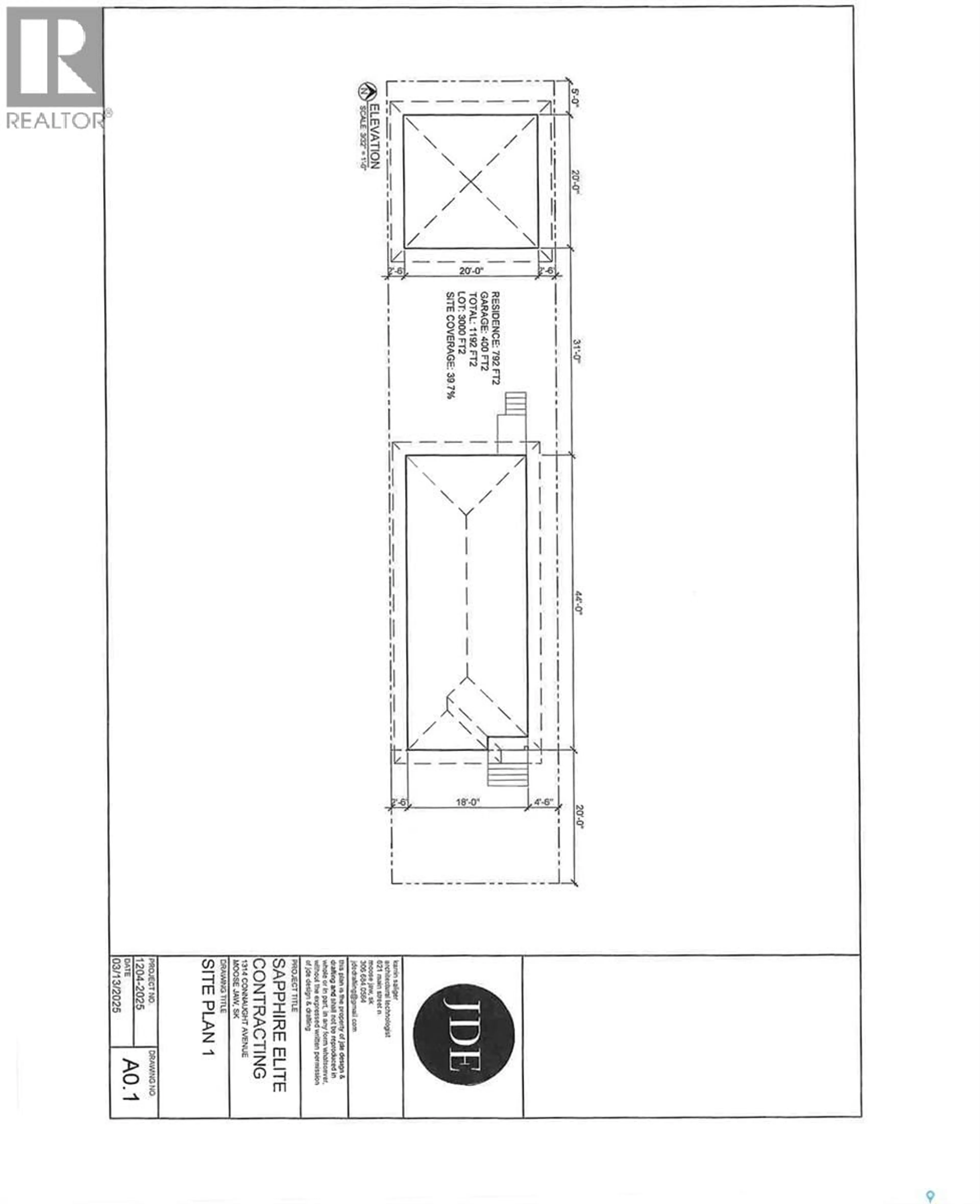 Floor plan for 1314 CONNAUGHT AVENUE, Moose Jaw Saskatchewan S6H4B8