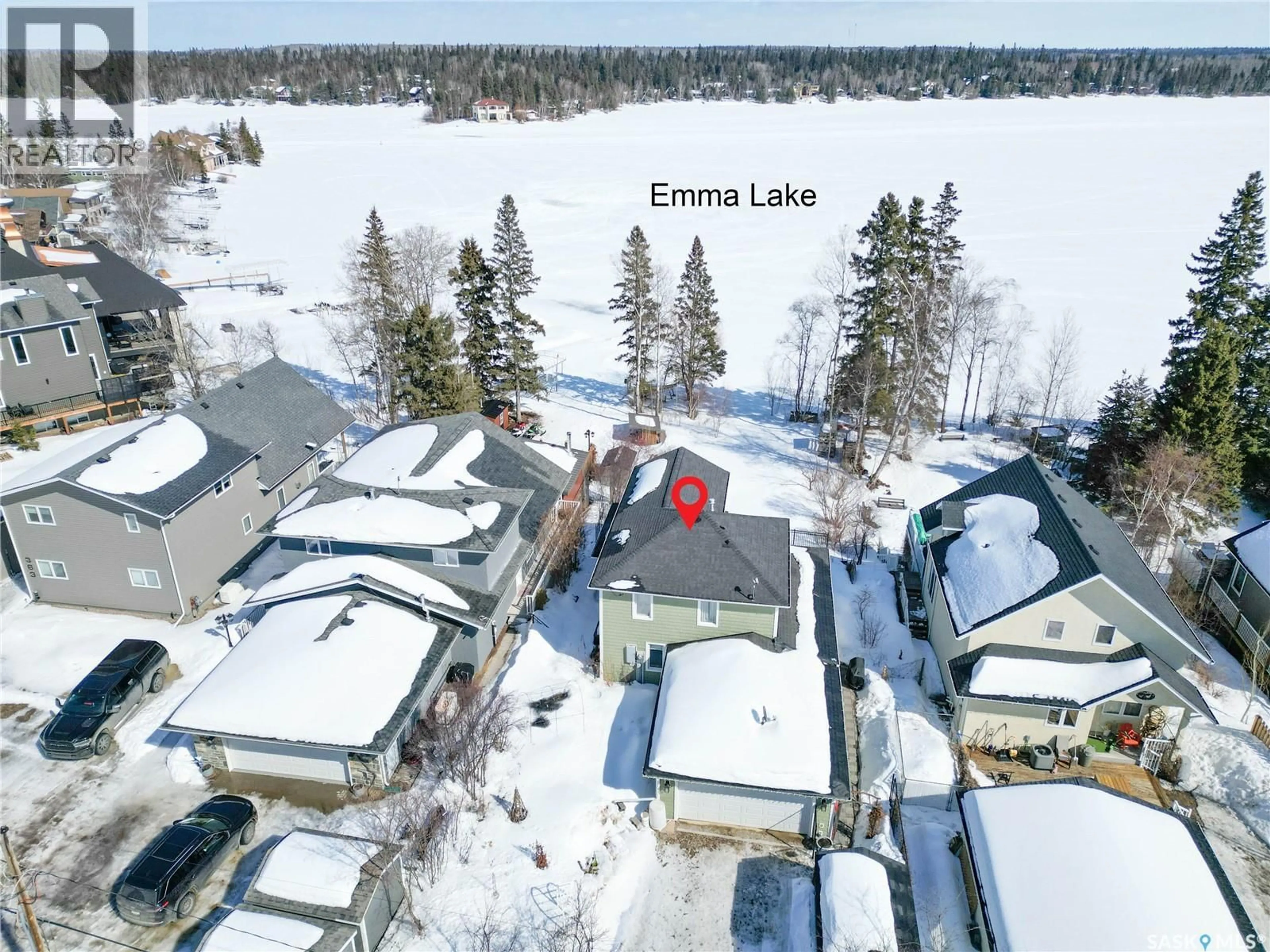 A pic from outside/outdoor area/front of a property/back of a property/a pic from drone, water/lake/river/ocean view for 359 GUISE DRIVE, Lakeland Rm No. 521 Saskatchewan S0J0N0