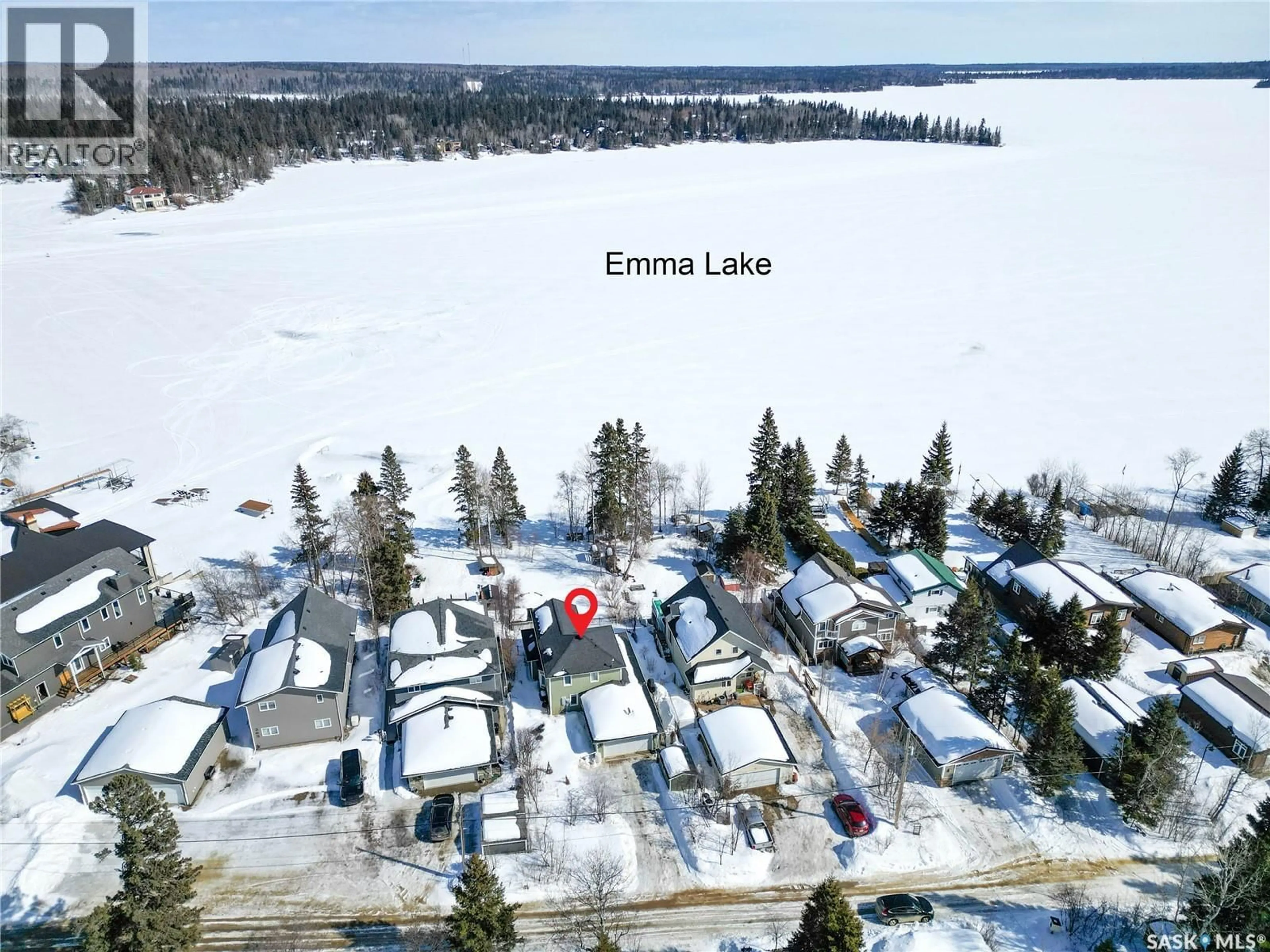 A pic from outside/outdoor area/front of a property/back of a property/a pic from drone, water/lake/river/ocean view for 359 GUISE DRIVE, Lakeland Rm No. 521 Saskatchewan S0J0N0