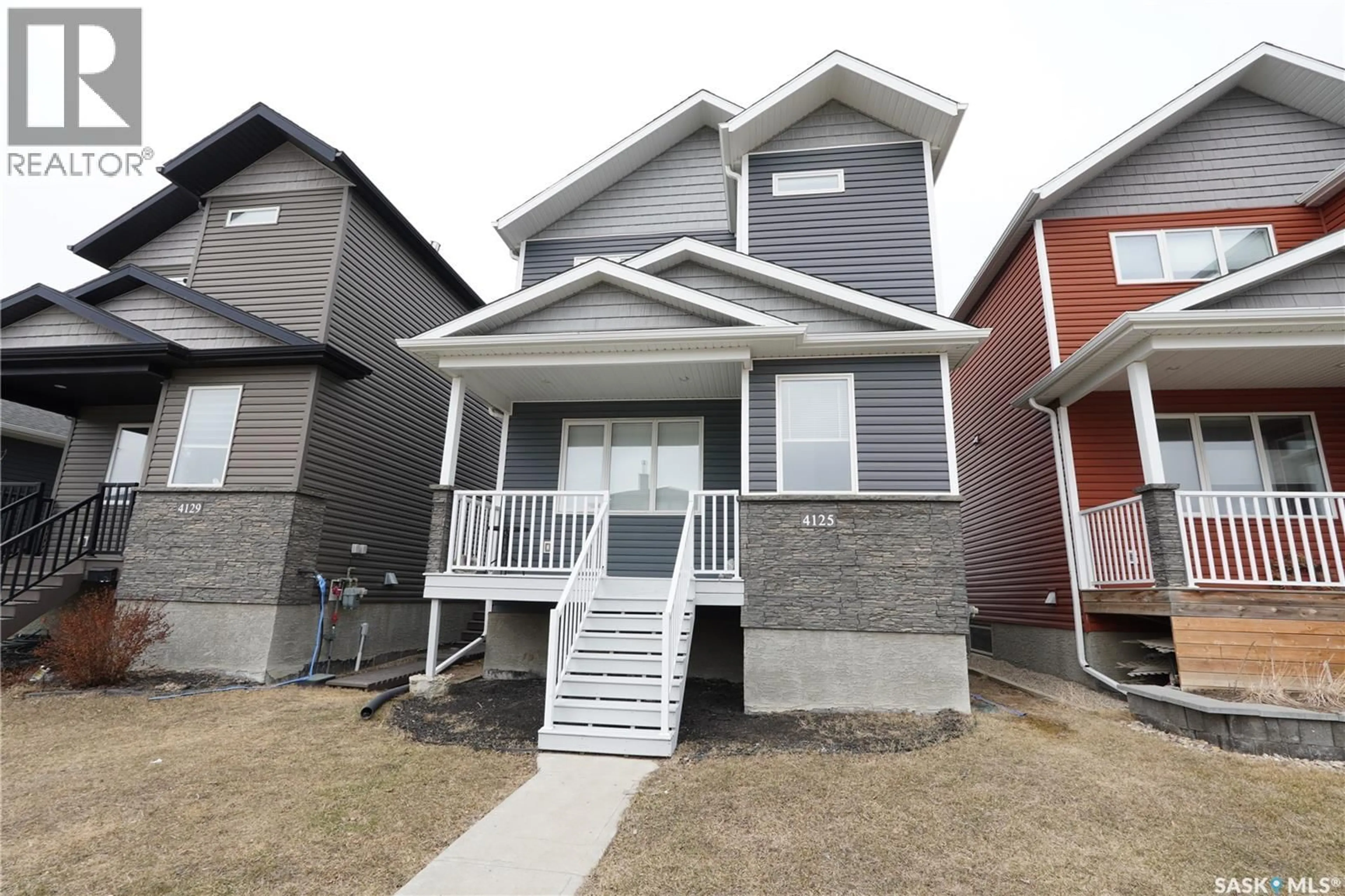 Home with vinyl exterior material, street for E - 4125 GREEN OLIVE WAY, Regina Saskatchewan S4V1P8