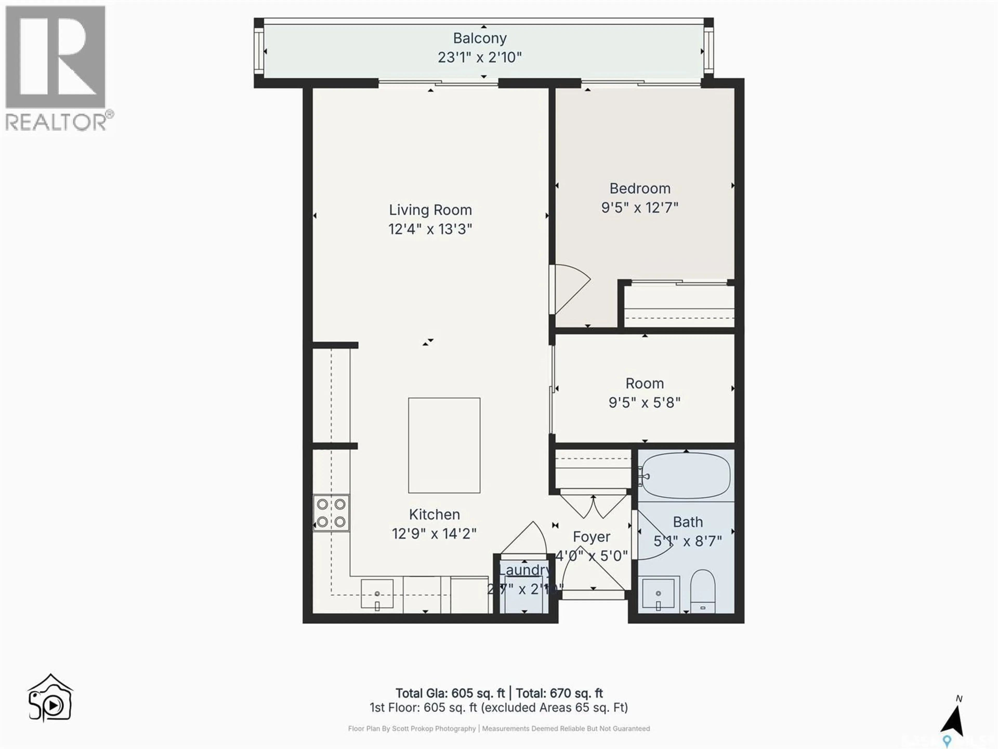 Floor plan for S - 217 404 C AVENUE, Saskatoon Saskatchewan S7M5M9