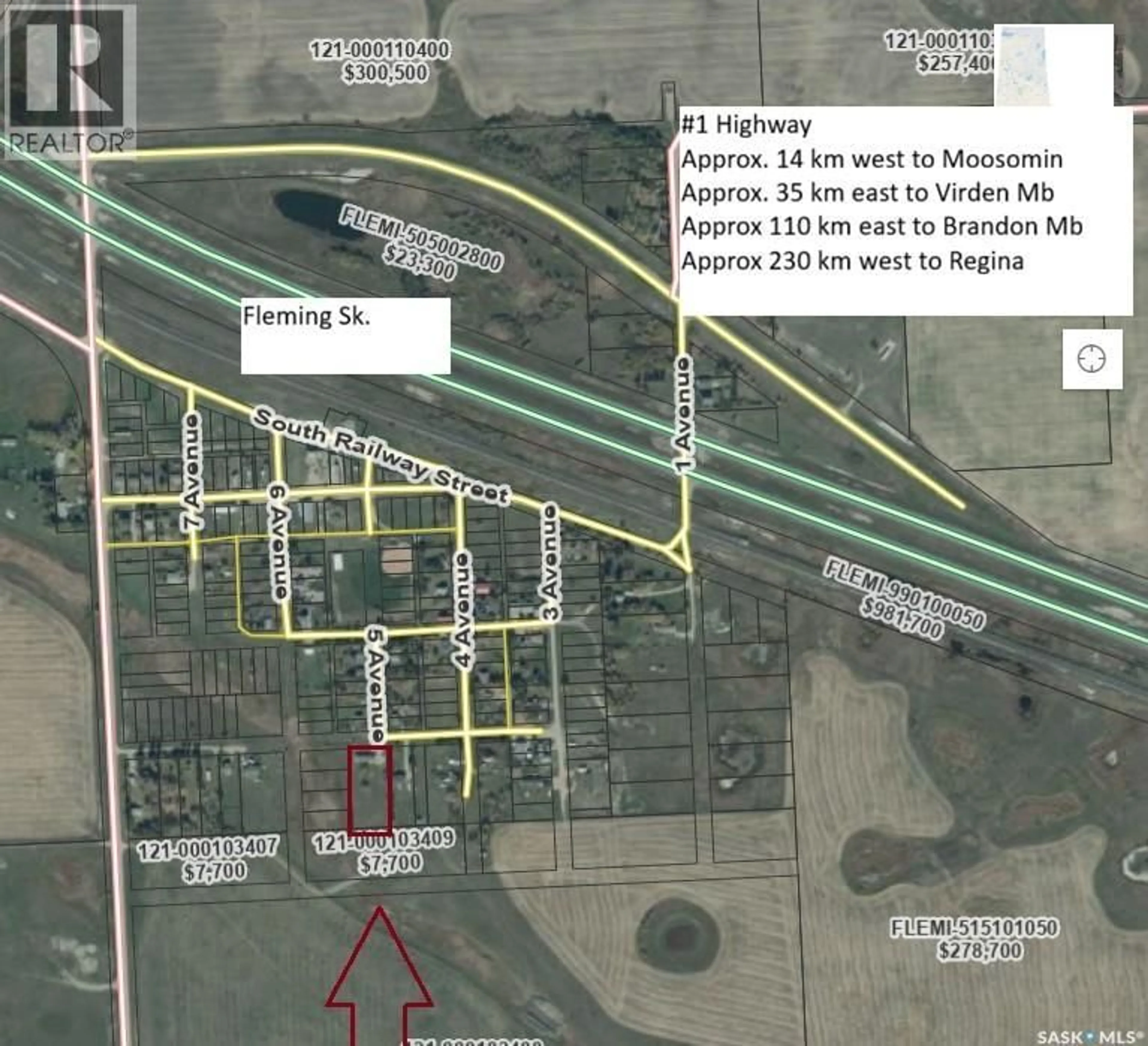 Picture of a map for 18 BURGESS STREET, Fleming Saskatchewan S0G1R0