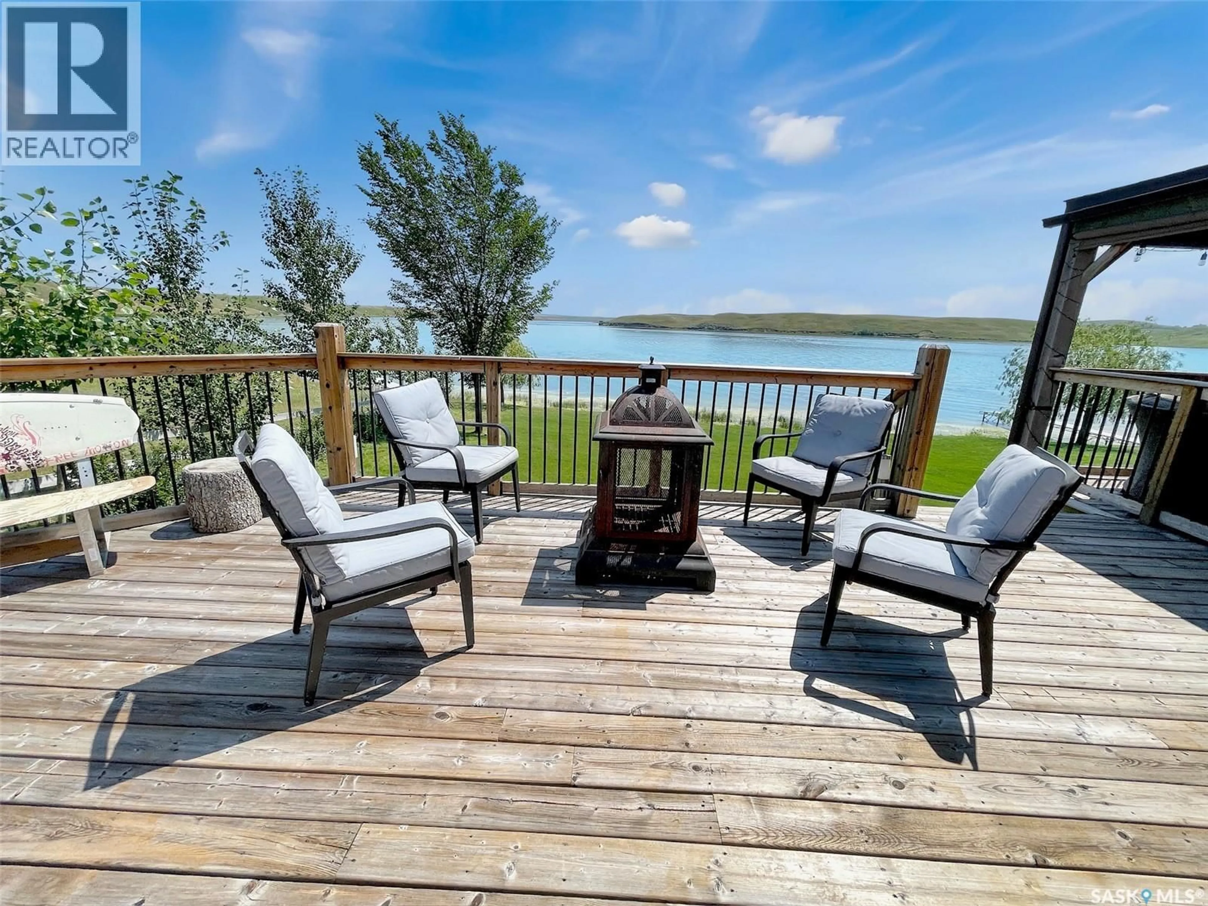 Patio, water/lake/river/ocean view for Rock Ridge RV Resort - MERILEE WAY, Webb Rm No. 138 Saskatchewan S0N2X0