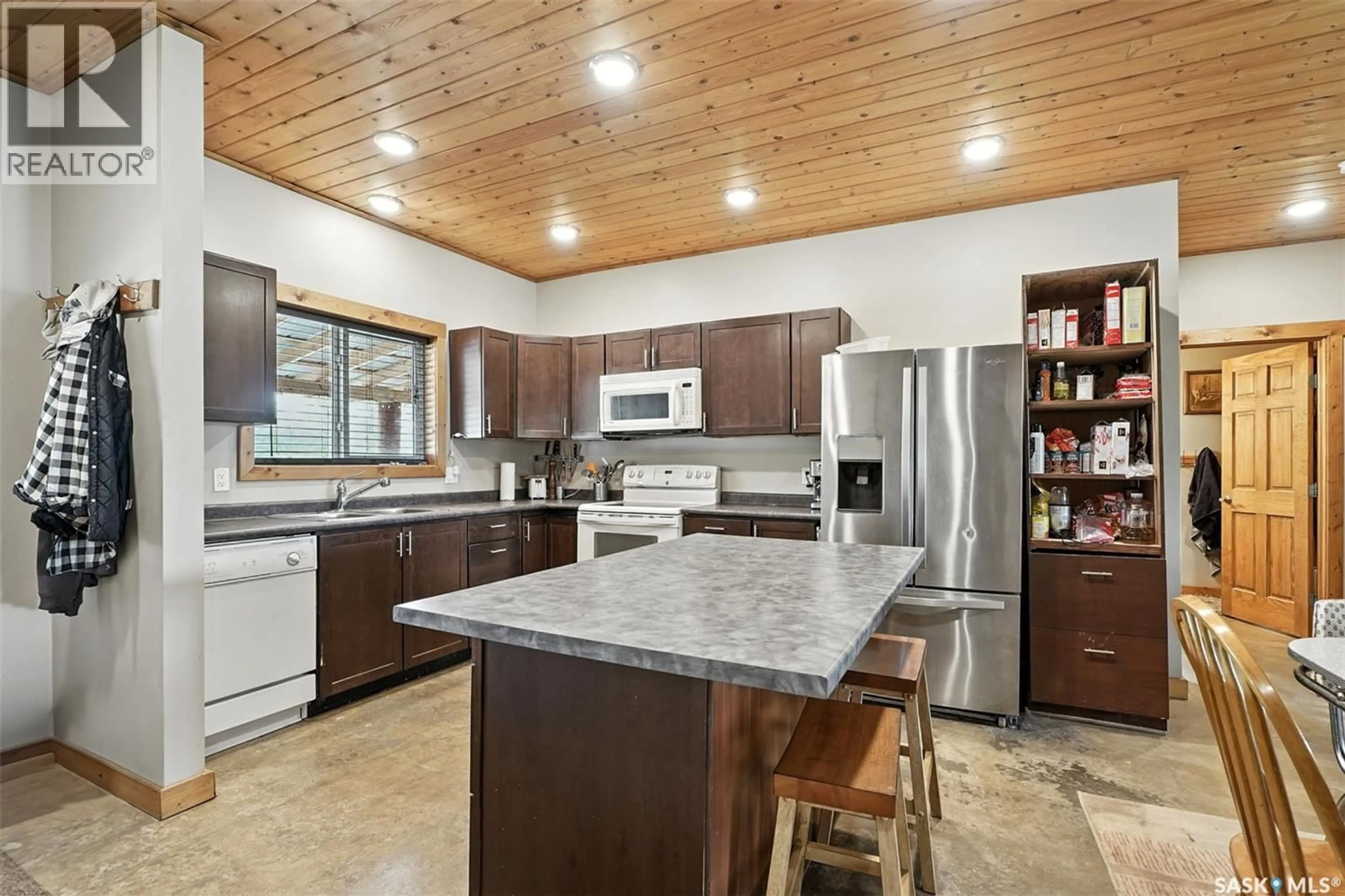 Open concept kitchen, ceramic/tile floor for HANSEN ACREAGE, Canwood Rm No. 494 Saskatchewan S0J0K0