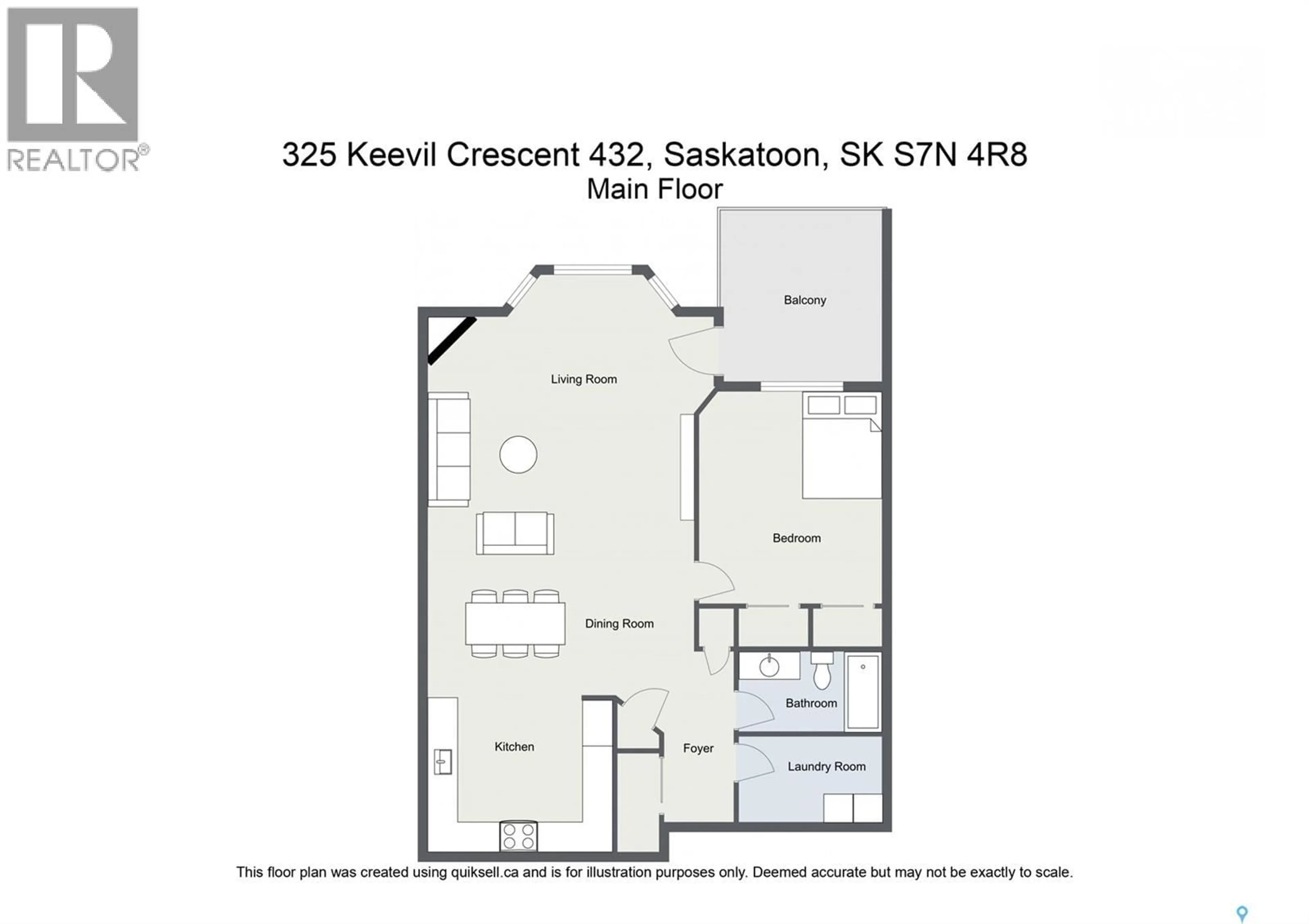 Floor plan for 432 325 KEEVIL CRESCENT, Saskatoon Saskatchewan S7N4R8