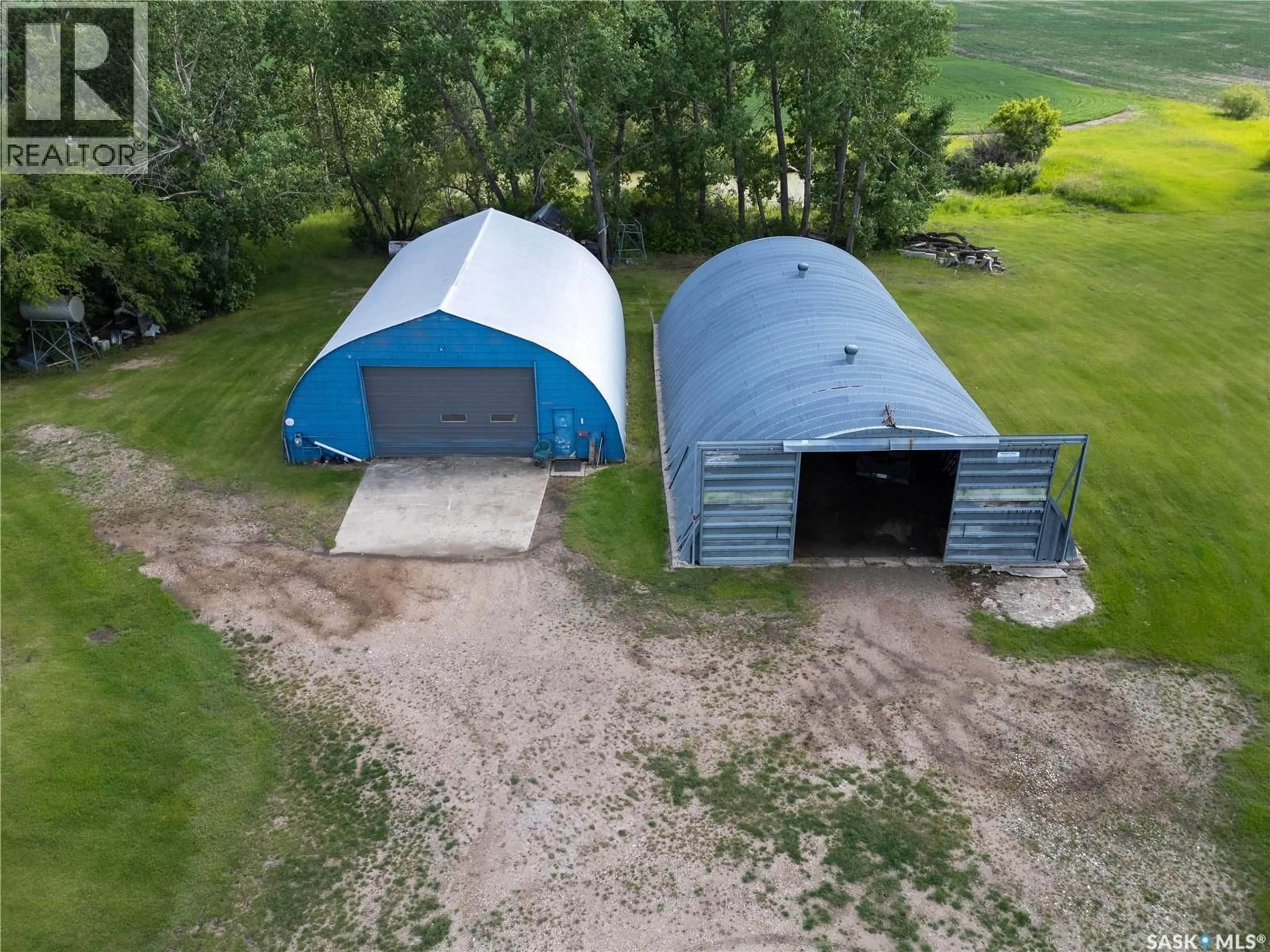 A pic from outside/outdoor area/front of a property/back of a property/a pic from drone, building for TESSIER ACREAGE, St. Louis RM No. 431 Saskatchewan S6V5B7