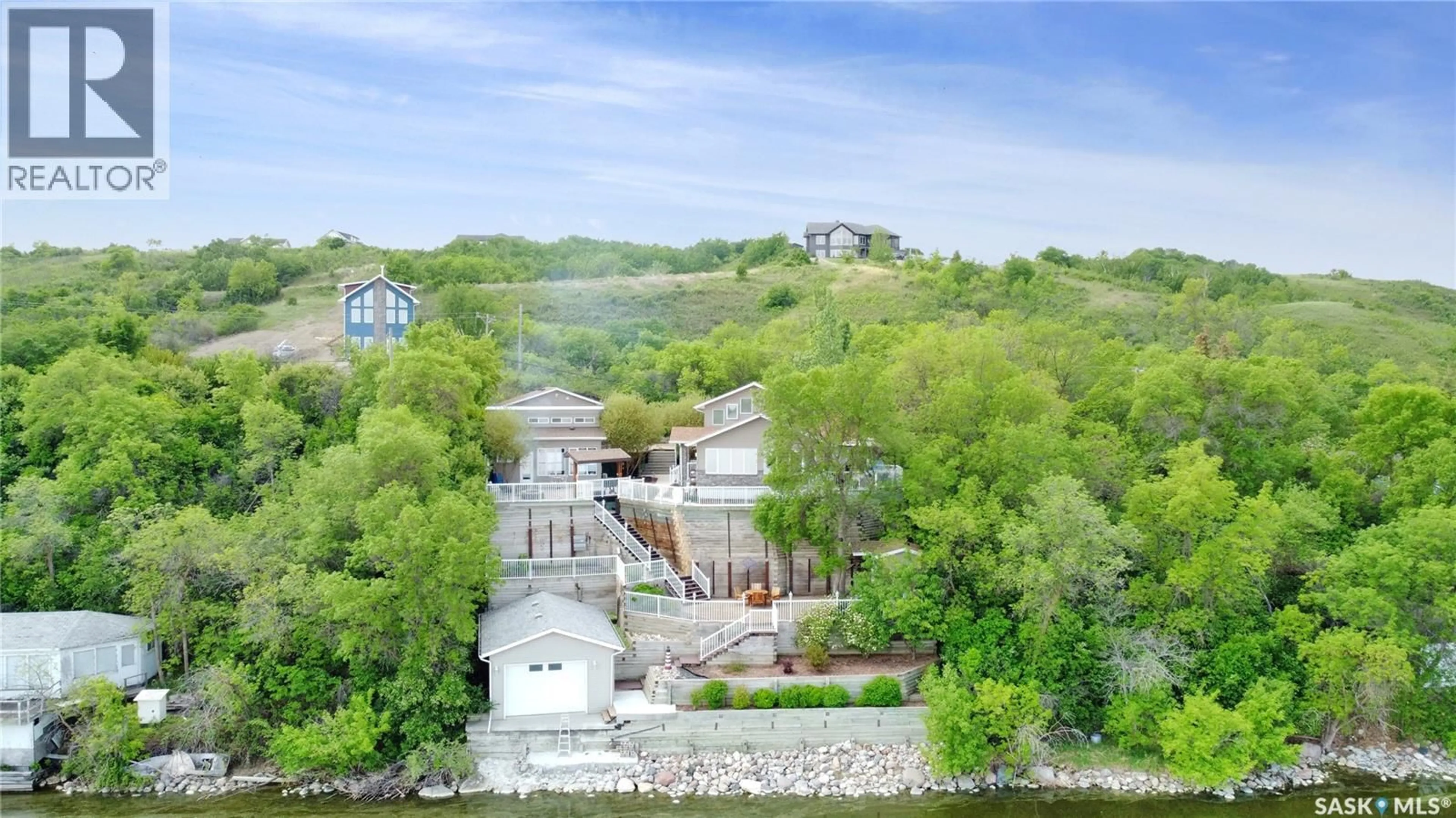 A pic from outside/outdoor area/front of a property/back of a property/a pic from drone, water/lake/river/ocean view for 191 KATEPWA ROAD, Katepwa Beach Saskatchewan S0G2Y0