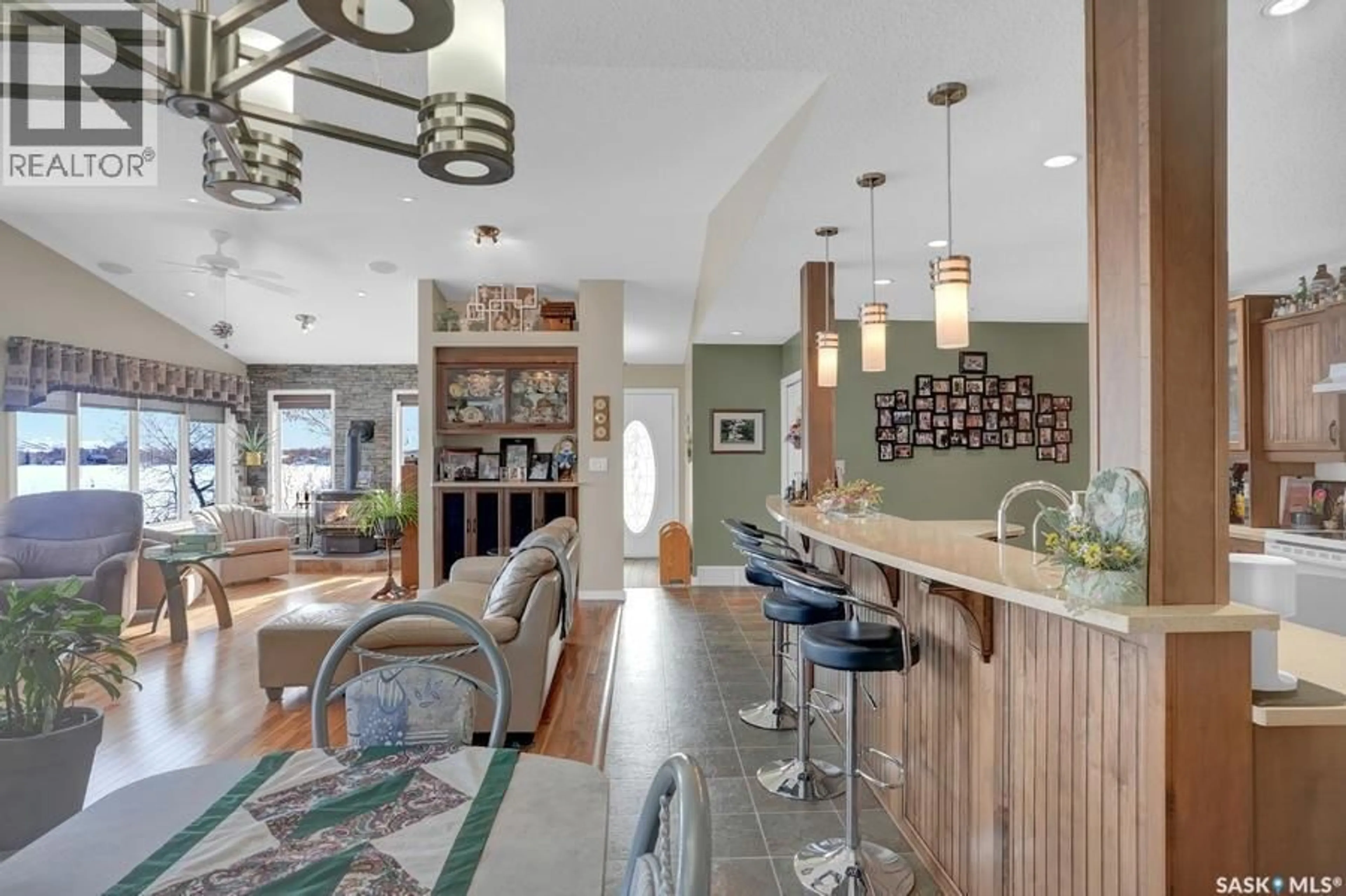 Open concept kitchen, ceramic/tile floor for 191 KATEPWA ROAD, Katepwa Beach Saskatchewan S0G2Y0