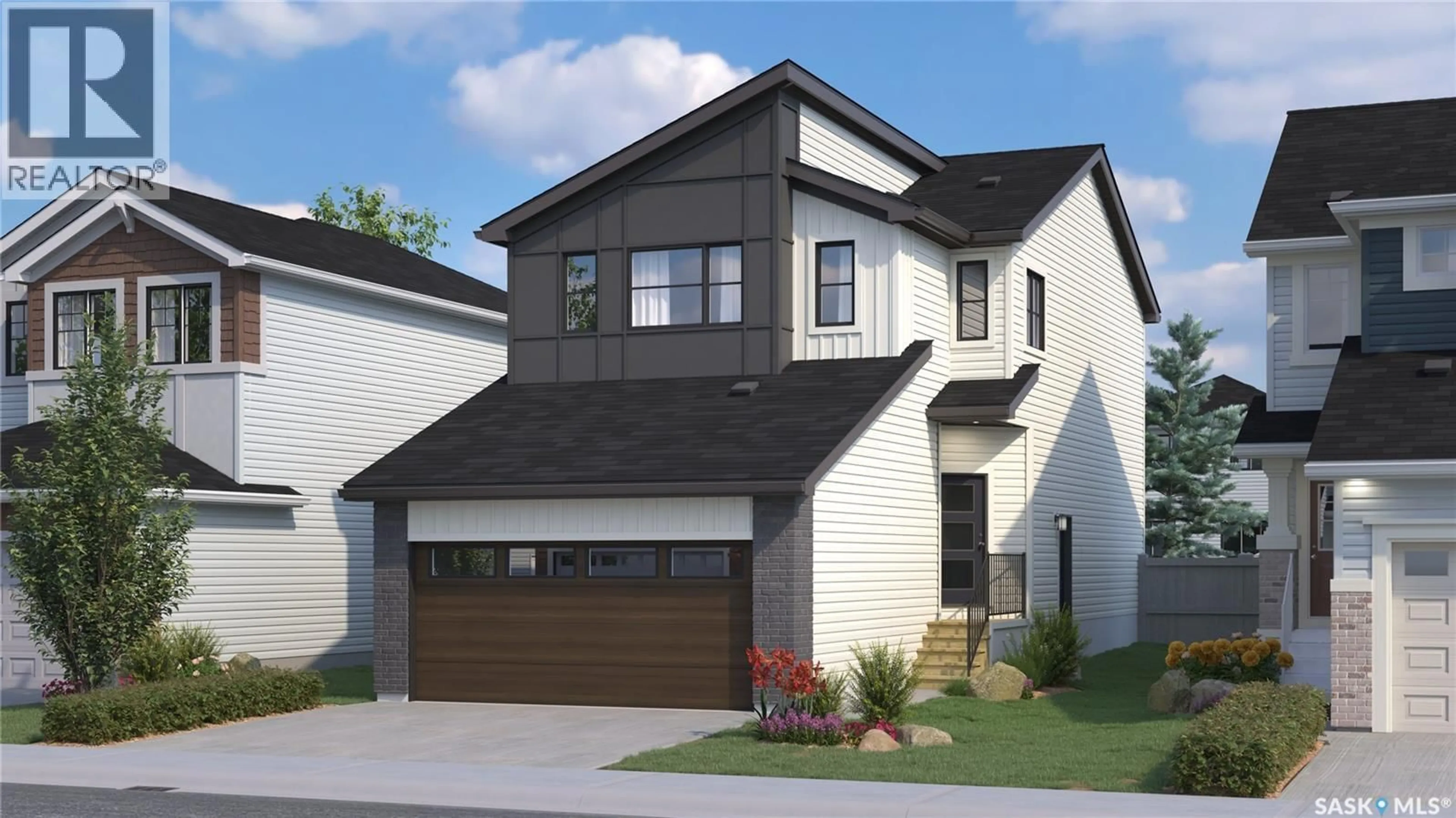 Home with vinyl exterior material, street for 315 VETERANS DRIVE, Warman Saskatchewan S0K4S3