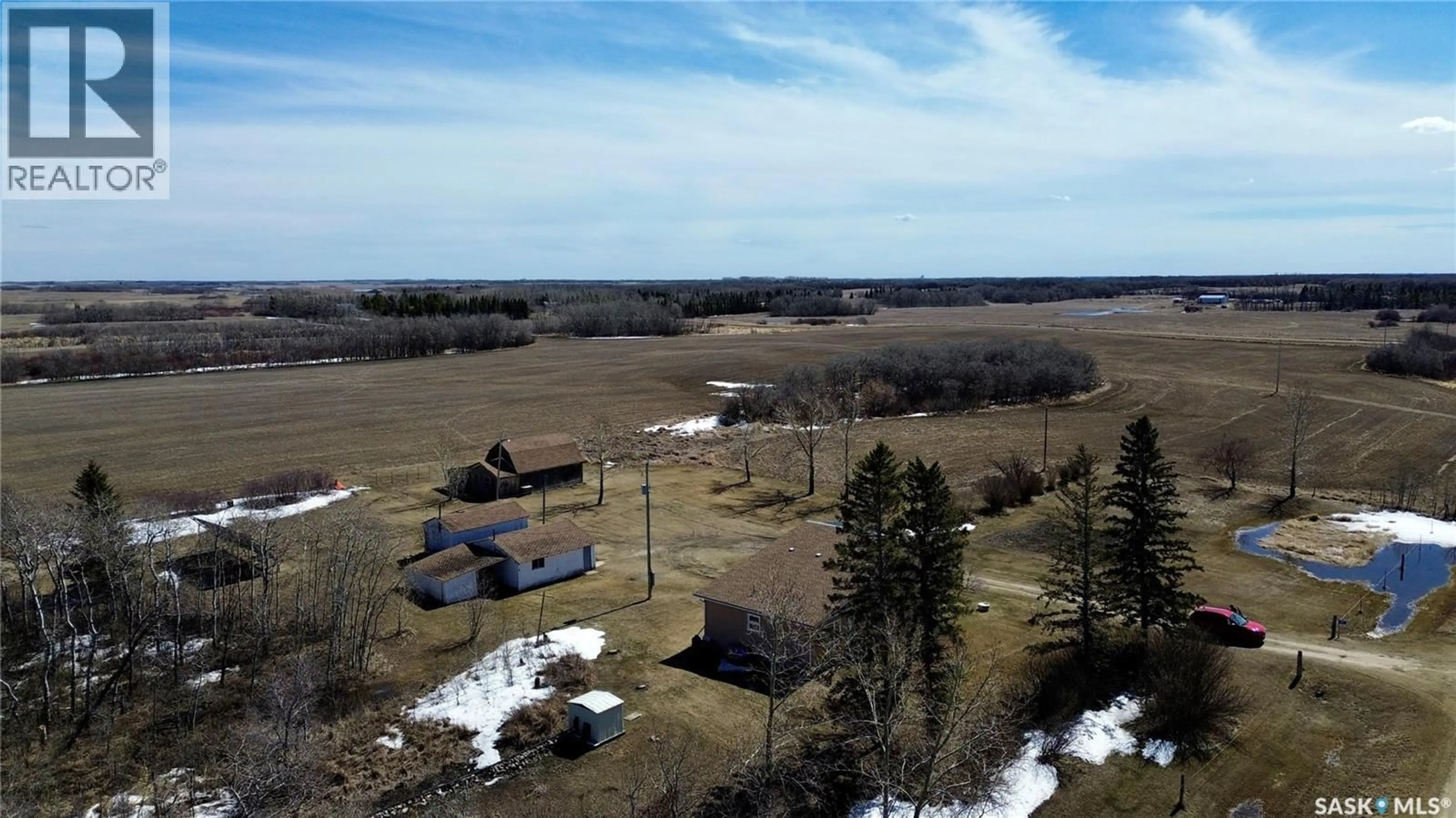 A pic from outside/outdoor area/front of a property/back of a property/a pic from drone, water/lake/river/ocean view for WAUGH ACREAGE, Edenwold Rm No.158 Saskatchewan S0G5K0