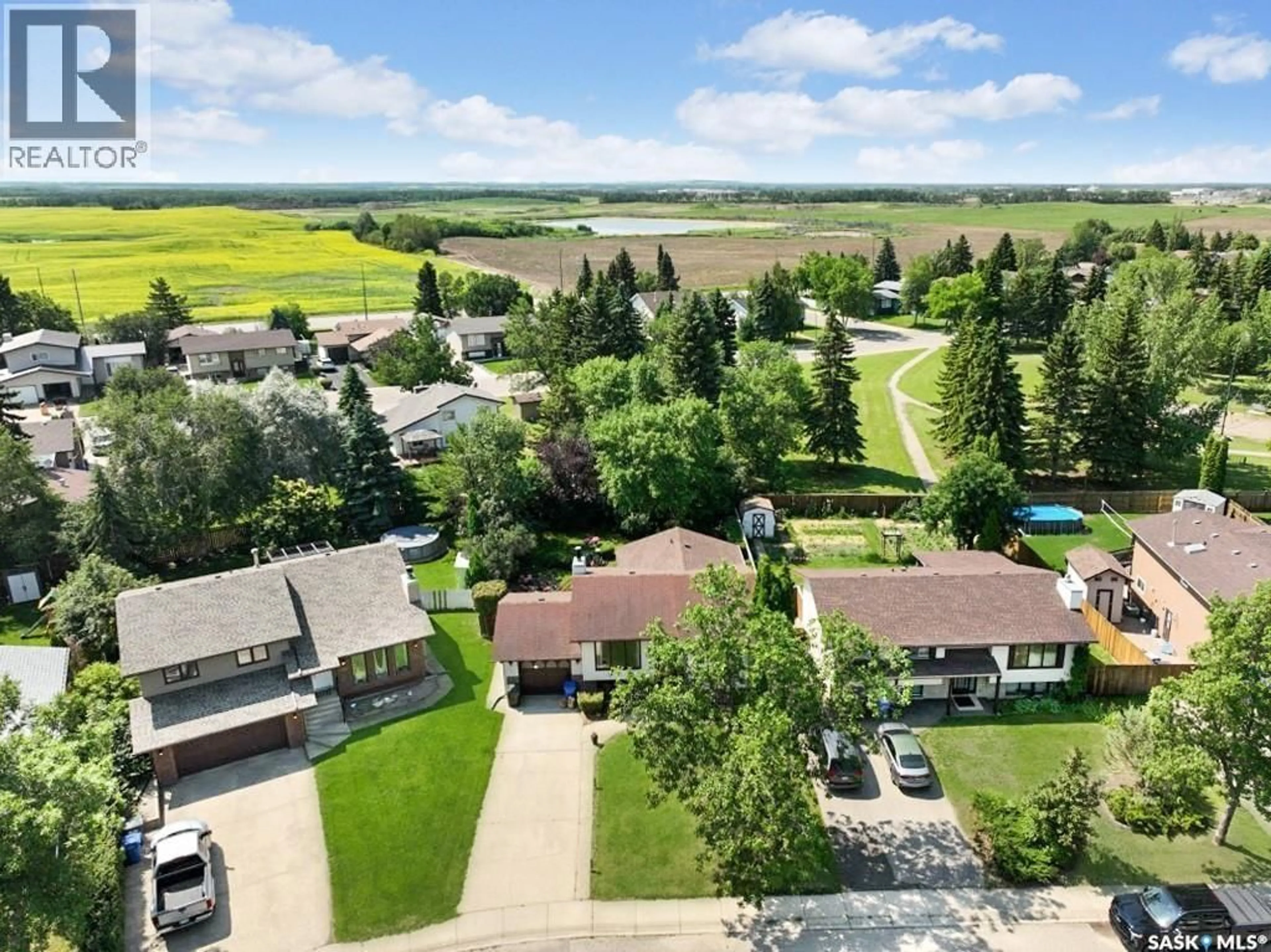 A pic from outside/outdoor area/front of a property/back of a property/a pic from drone, water/lake/river/ocean view for 3069 SHERMAN DRIVE, Prince Albert Saskatchewan S6V7H5
