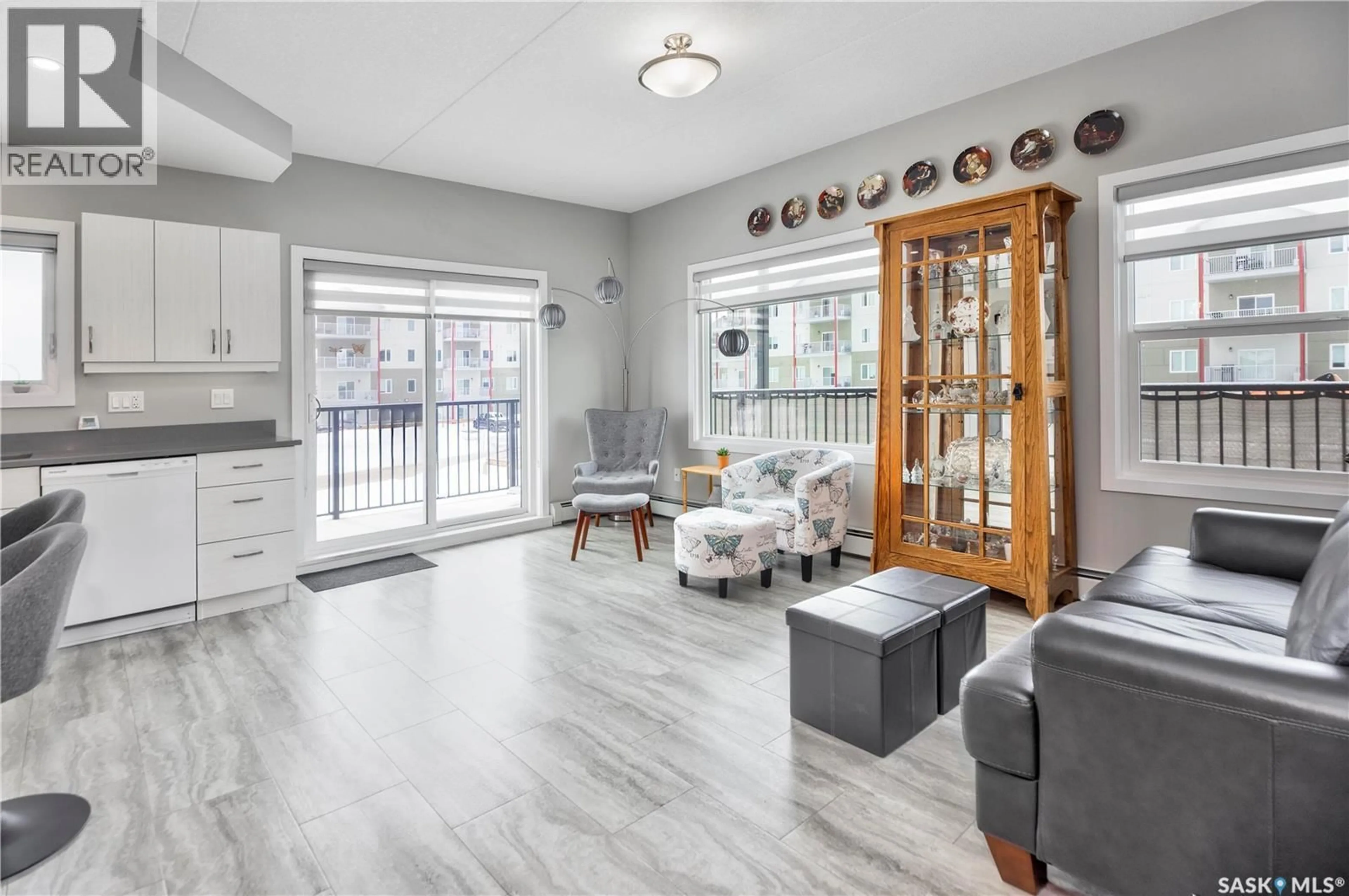 Living room with furniture, unknown for 204 - 2641 WOODBRIDGE DRIVE, Prince Albert Saskatchewan S6W0A9