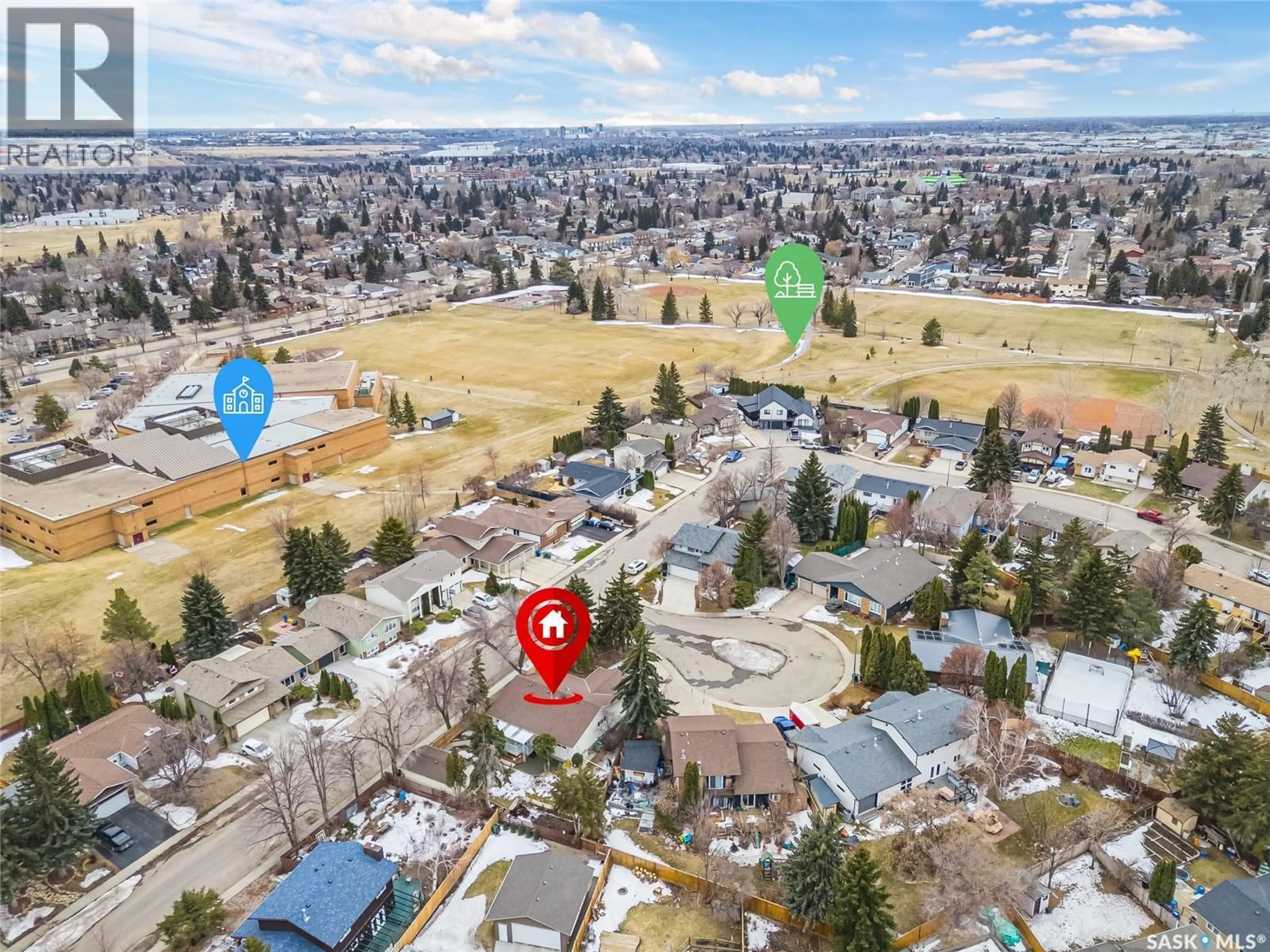 A pic from outside/outdoor area/front of a property/back of a property/a pic from drone, street for 234 J.J. THIESSEN TERRACE, Saskatoon Saskatchewan S7K5P2