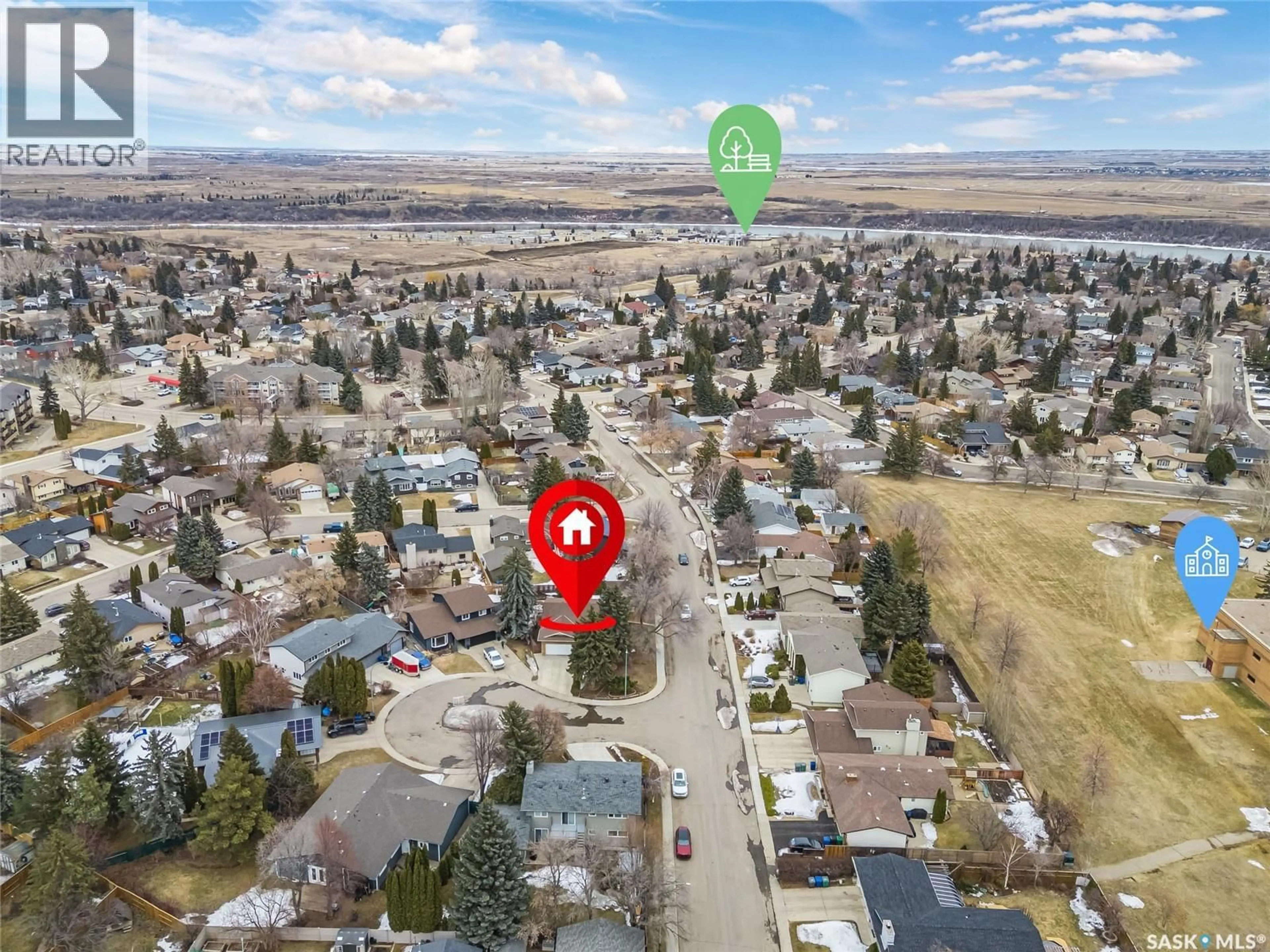 A pic from outside/outdoor area/front of a property/back of a property/a pic from drone, street for 234 J.J. THIESSEN TERRACE, Saskatoon Saskatchewan S7K5P2