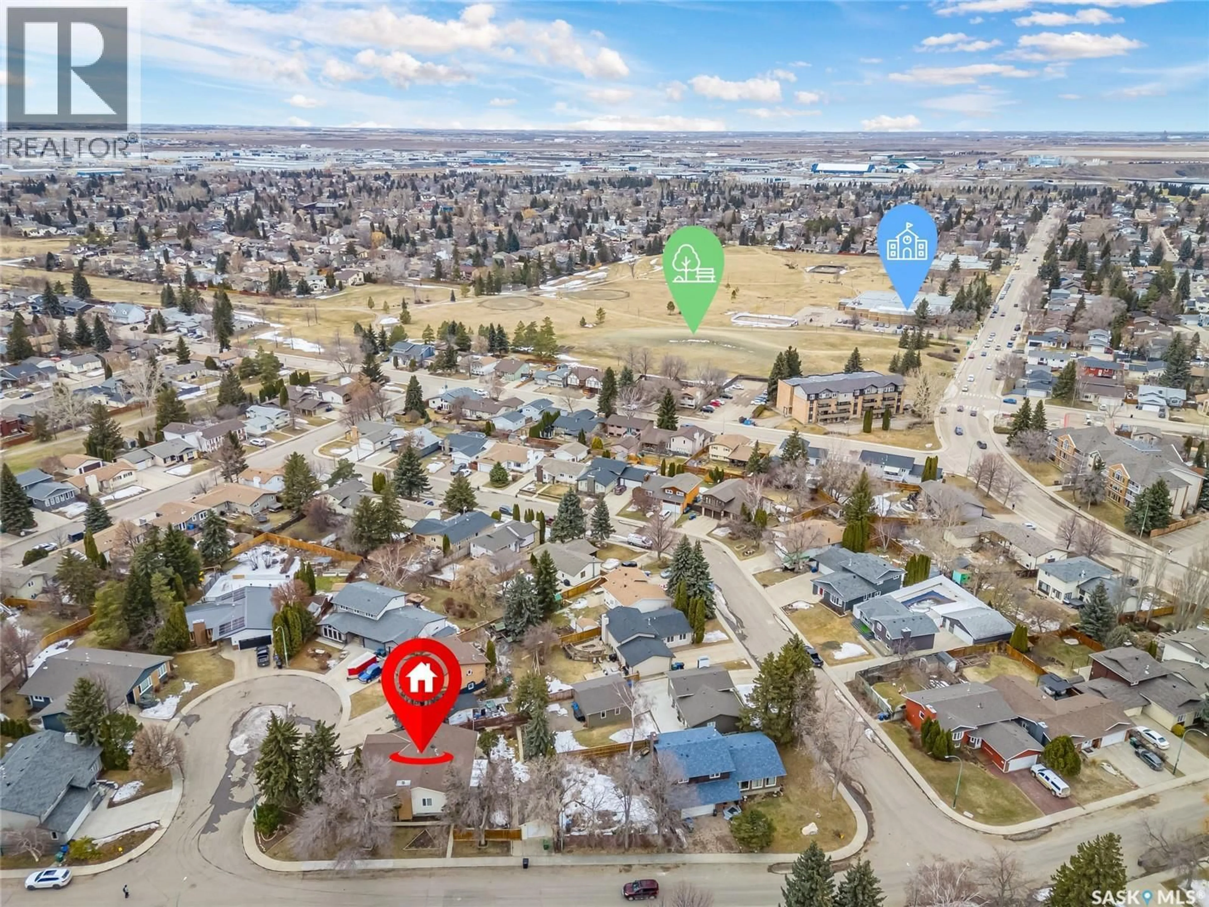 A pic from outside/outdoor area/front of a property/back of a property/a pic from drone, street for 234 J.J. THIESSEN TERRACE, Saskatoon Saskatchewan S7K5P2