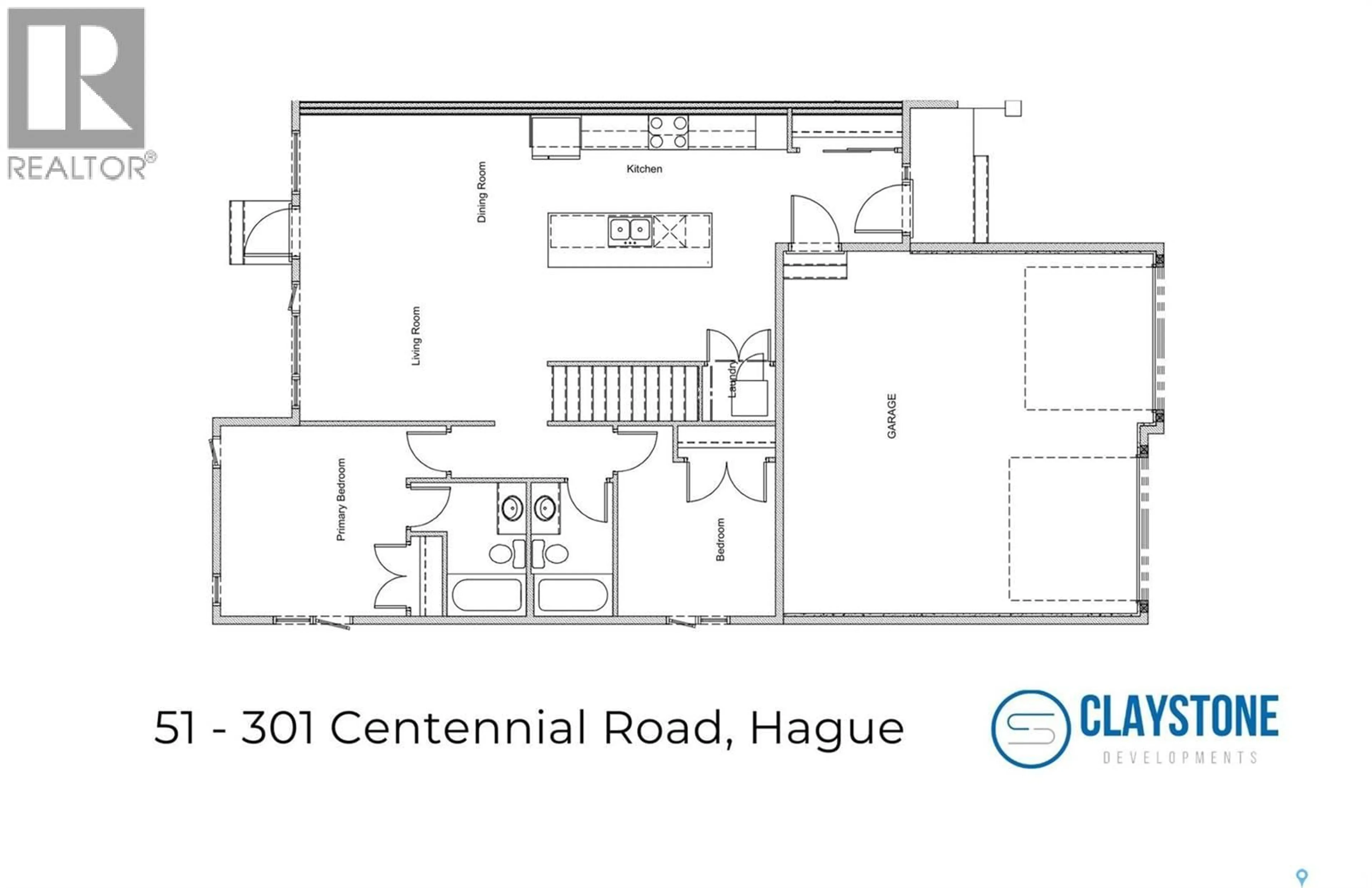Floor plan for 301 - 51 CENTENNIAL ROAD, Hague Saskatchewan S0K1X0