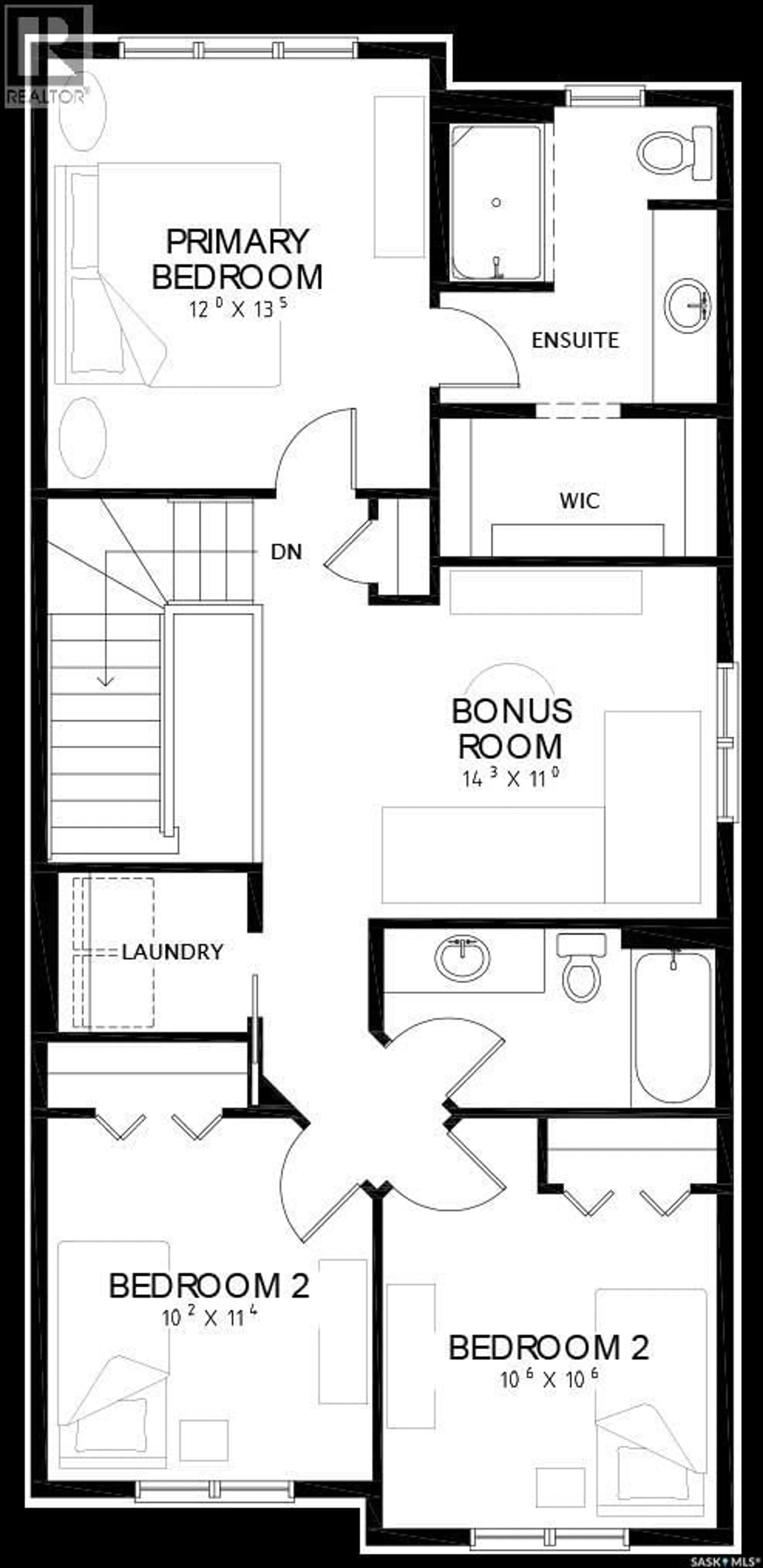 Floor plan for 1122 CAMDEN GARDENS, White City Saskatchewan S4L0G3
