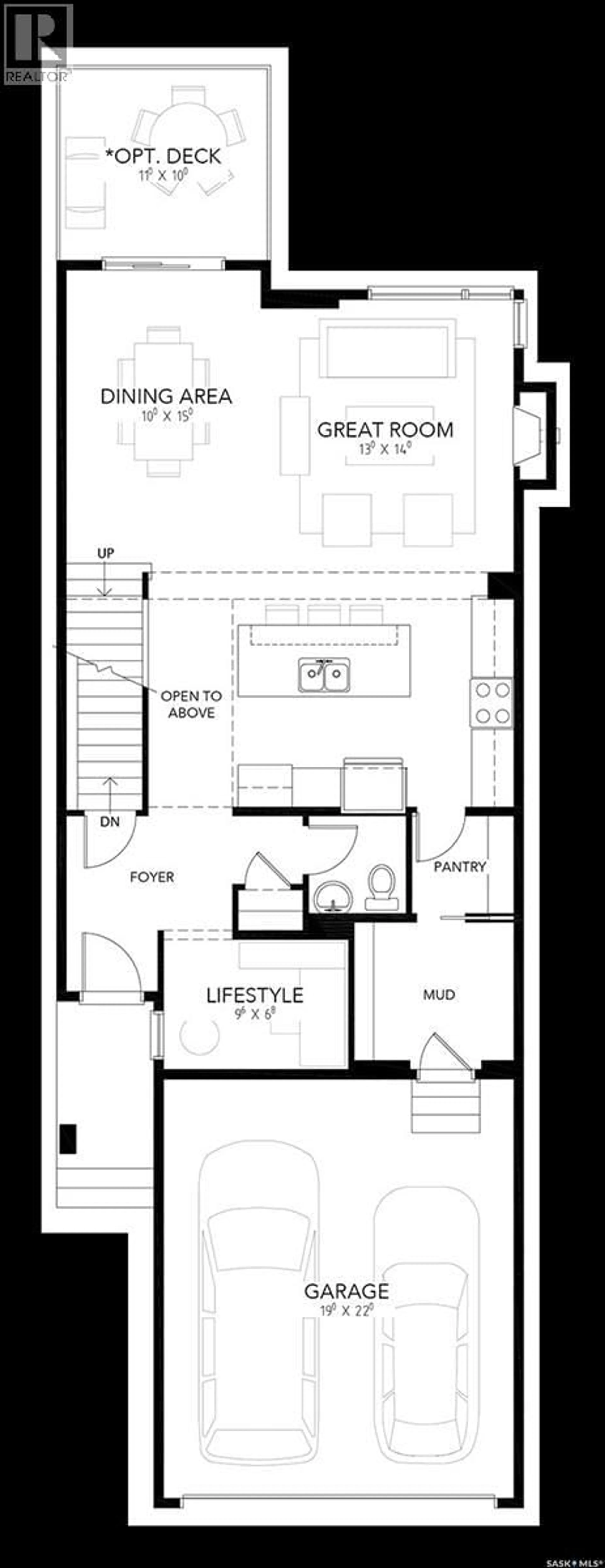 Floor plan for 1112 CAMDEN GARDENS, White City Saskatchewan S4L0G1