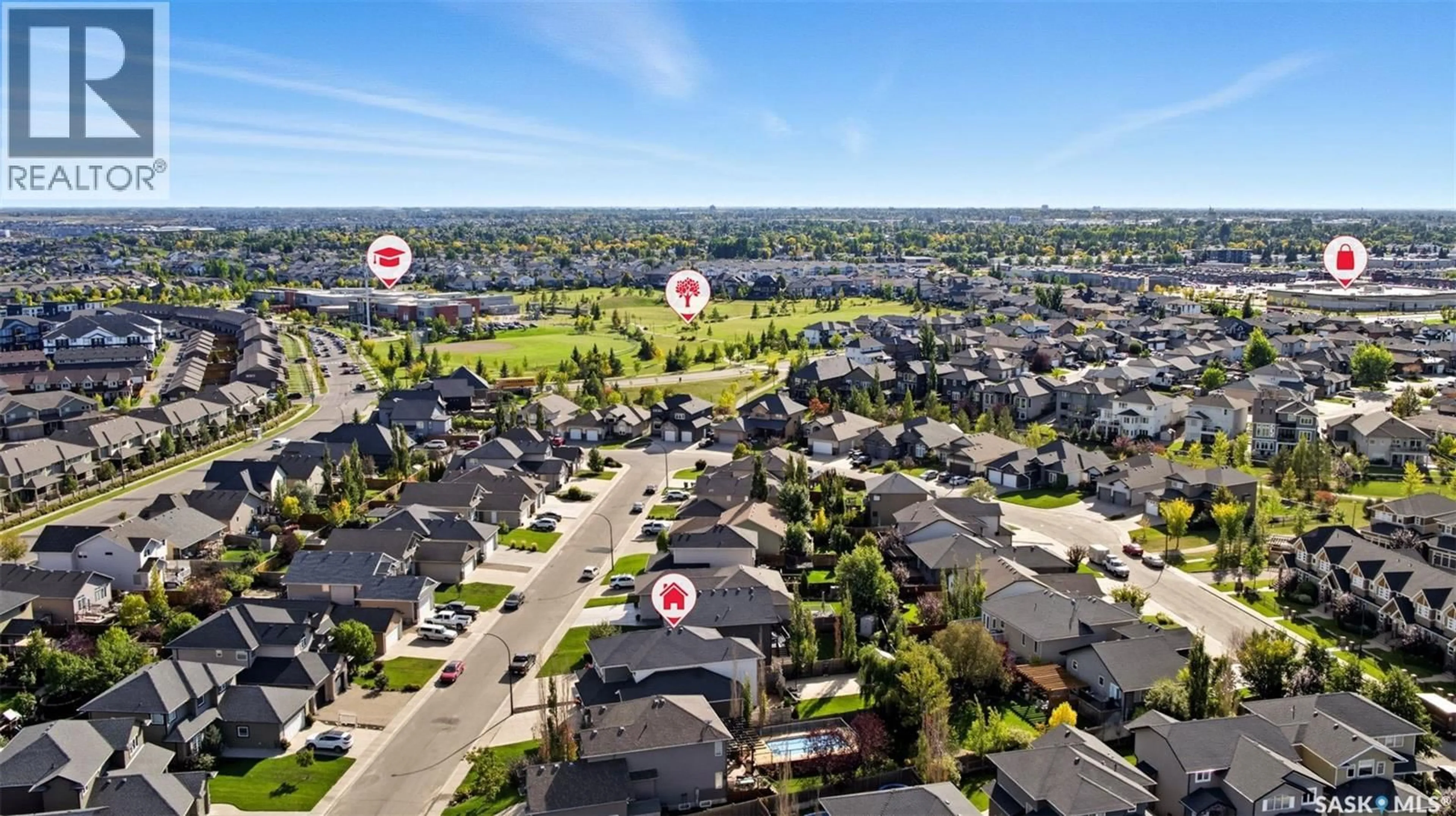 A pic from outside/outdoor area/front of a property/back of a property/a pic from drone, street for 230 TRIMBLE LANE, Saskatoon Saskatchewan S7W0E1