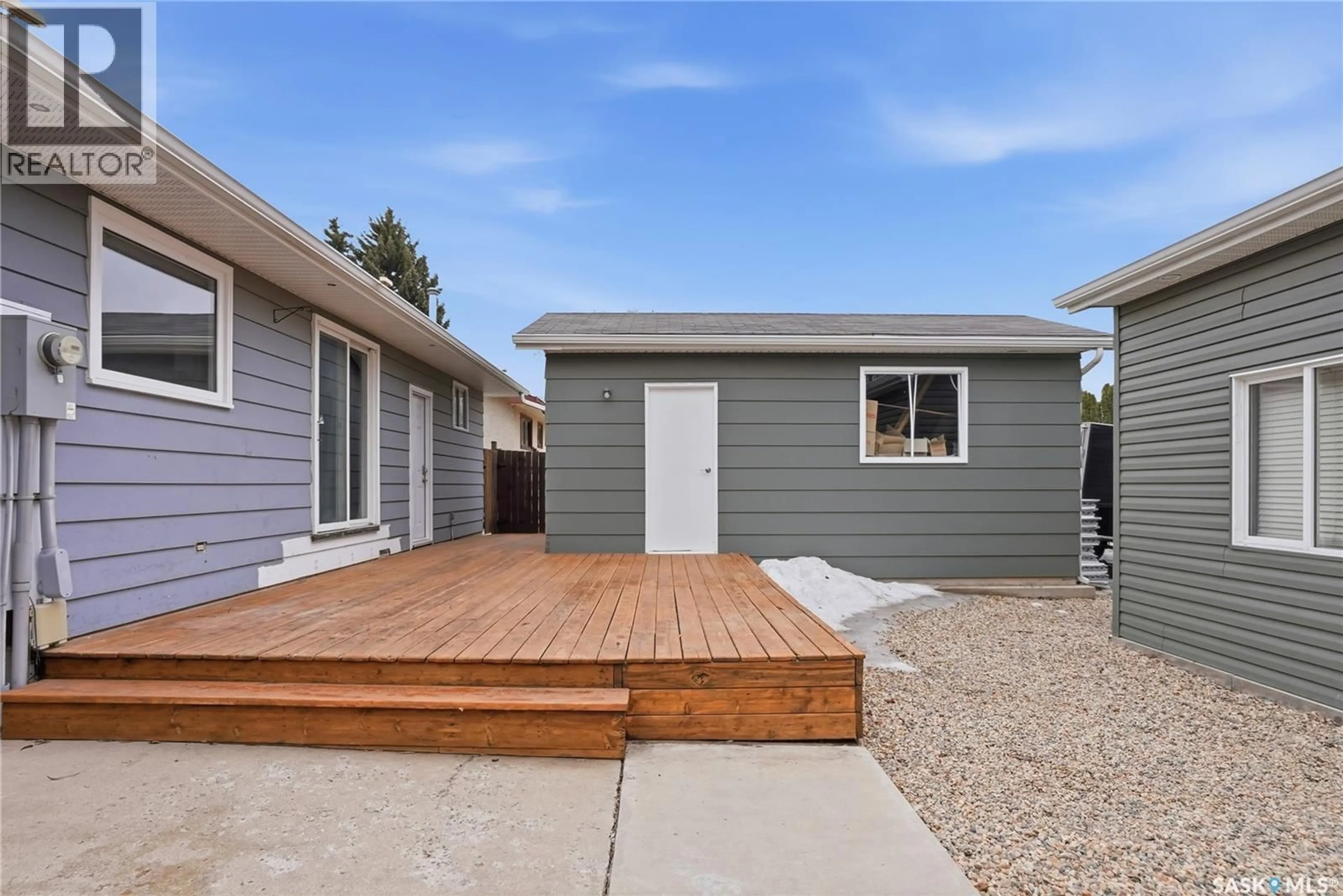 Home with vinyl exterior material, street for 123 DEBORAH CRESCENT, Saskatoon Saskatchewan S7J2W9