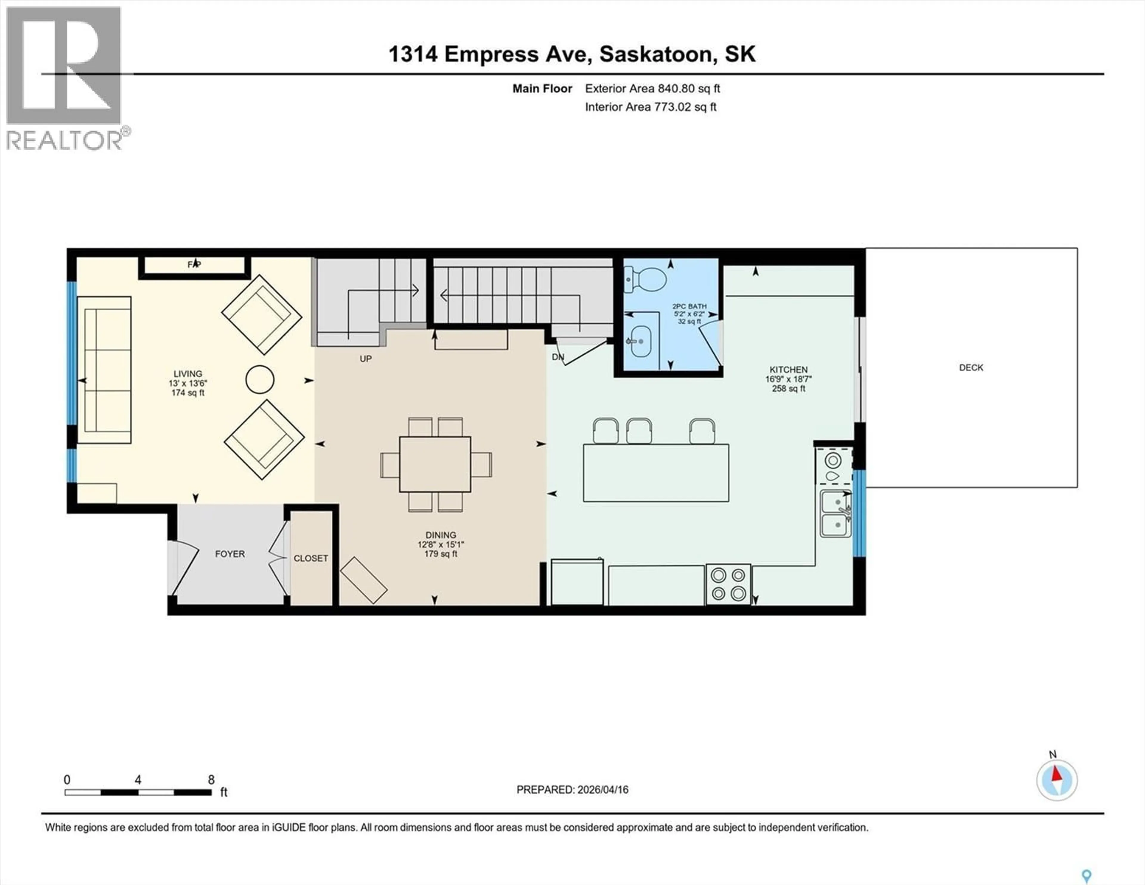 Floor plan for 1314 EMPRESS AVENUE, Saskatoon Saskatchewan S7K3G1