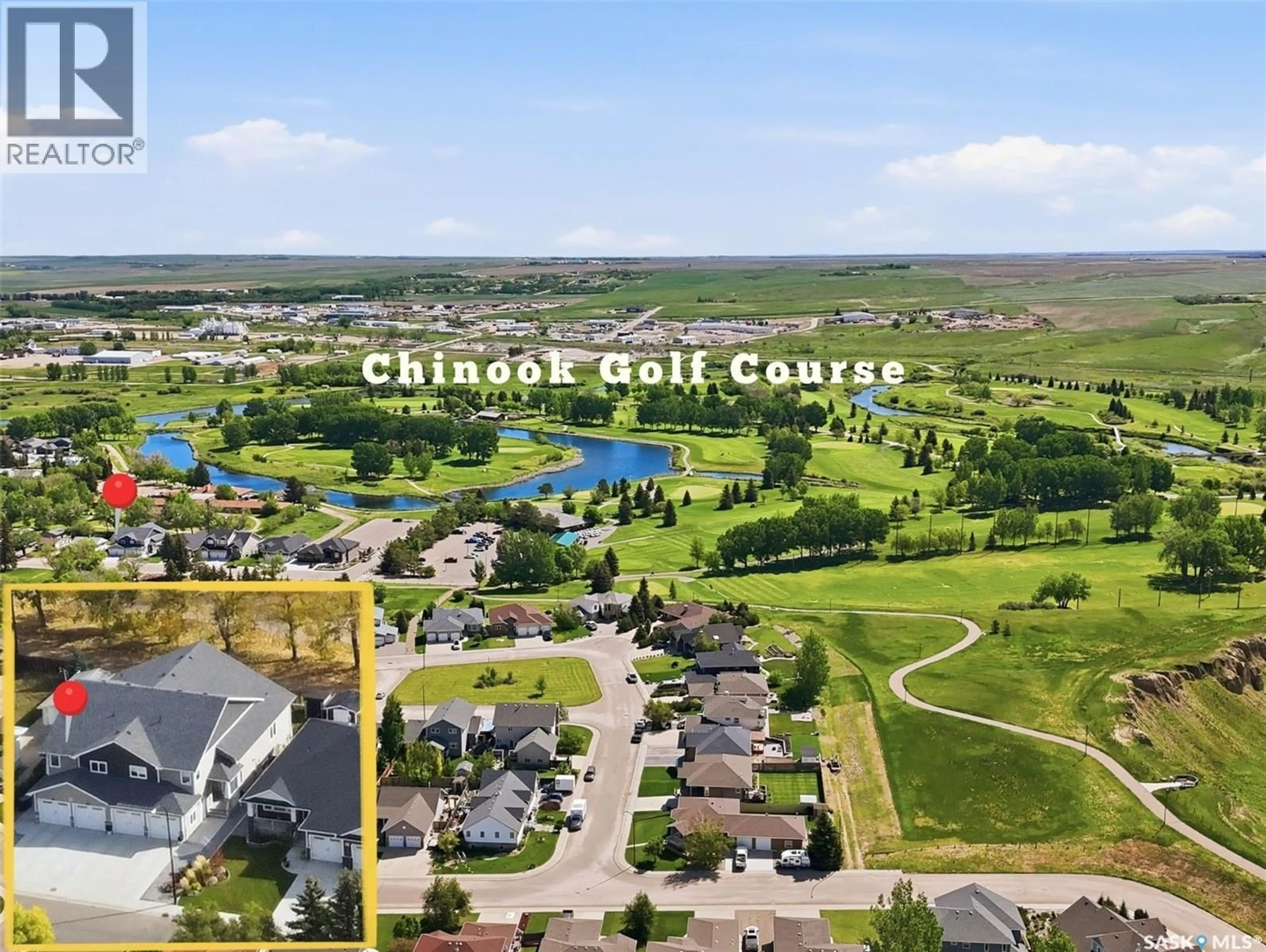 A pic from outside/outdoor area/front of a property/back of a property/a pic from drone, water/lake/river/ocean view for 551 6TH AVENUE, Swift Current Saskatchewan S9H3P5