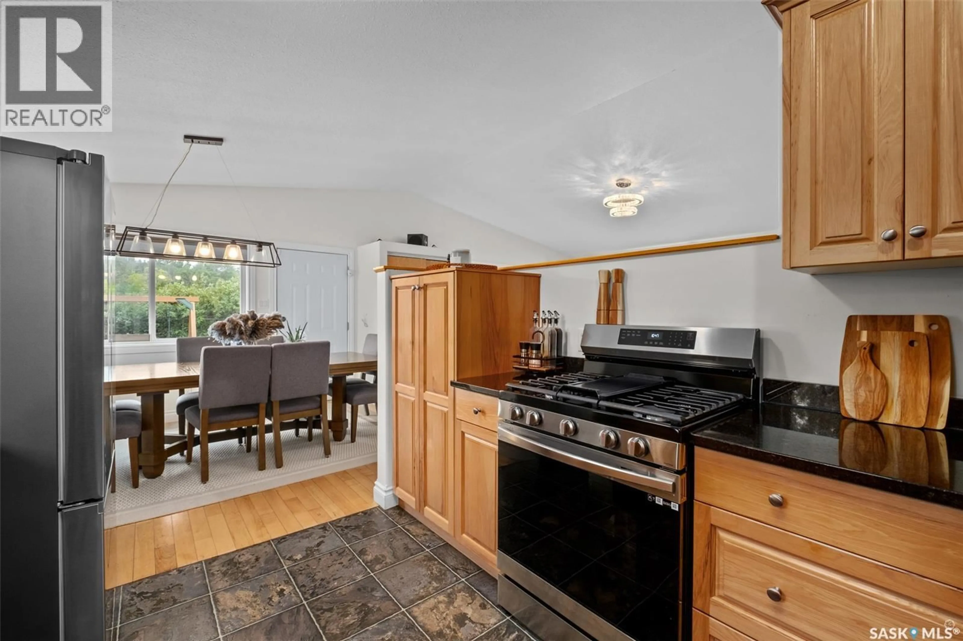 Open concept kitchen, ceramic/tile floor for 1255 18TH STREET, Prince Albert Saskatchewan S6V4B6