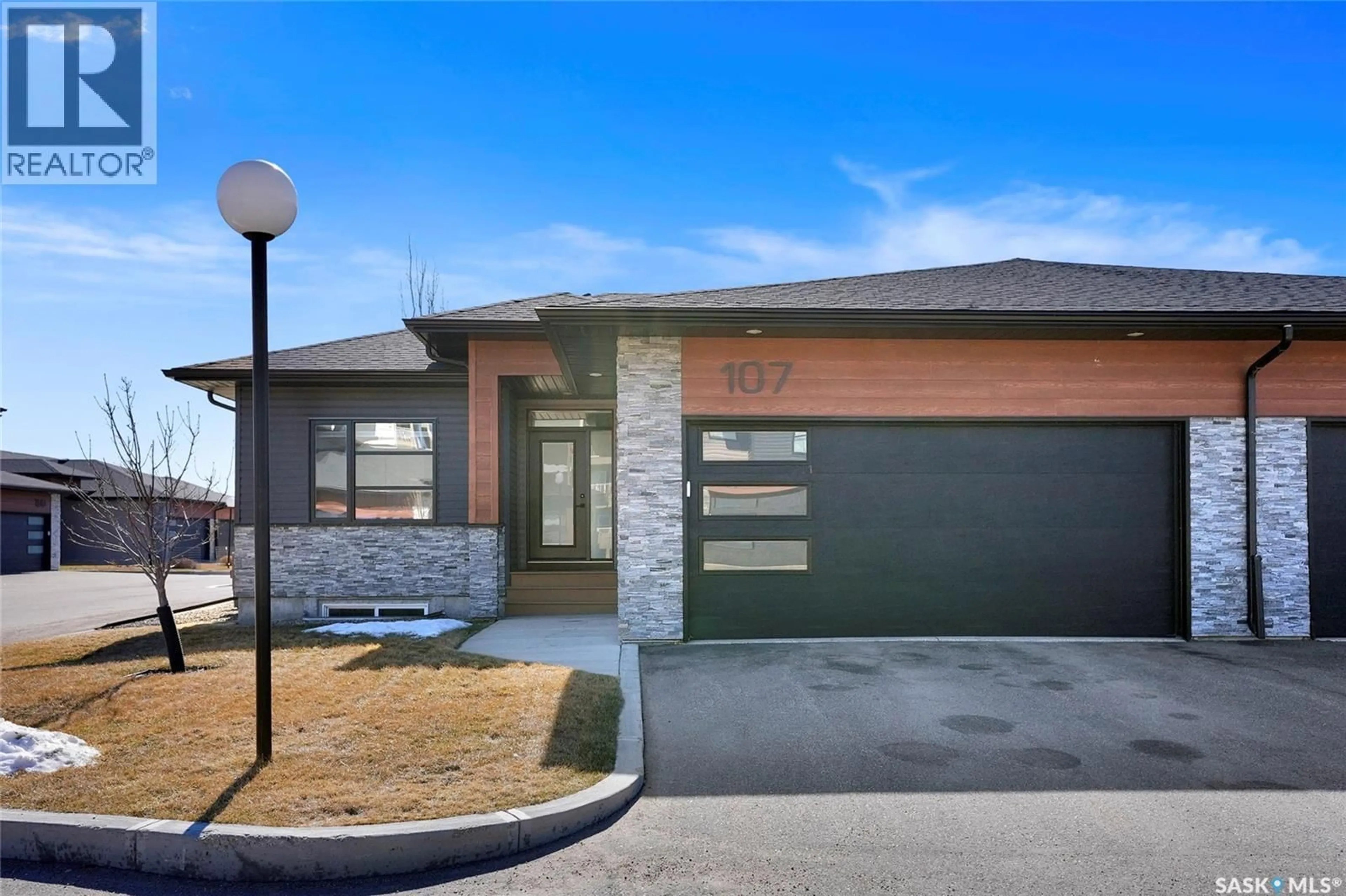 Home with brick exterior material, street for 107 - 3960 GREEN FALLS DRIVE, Regina Saskatchewan S4V3T5