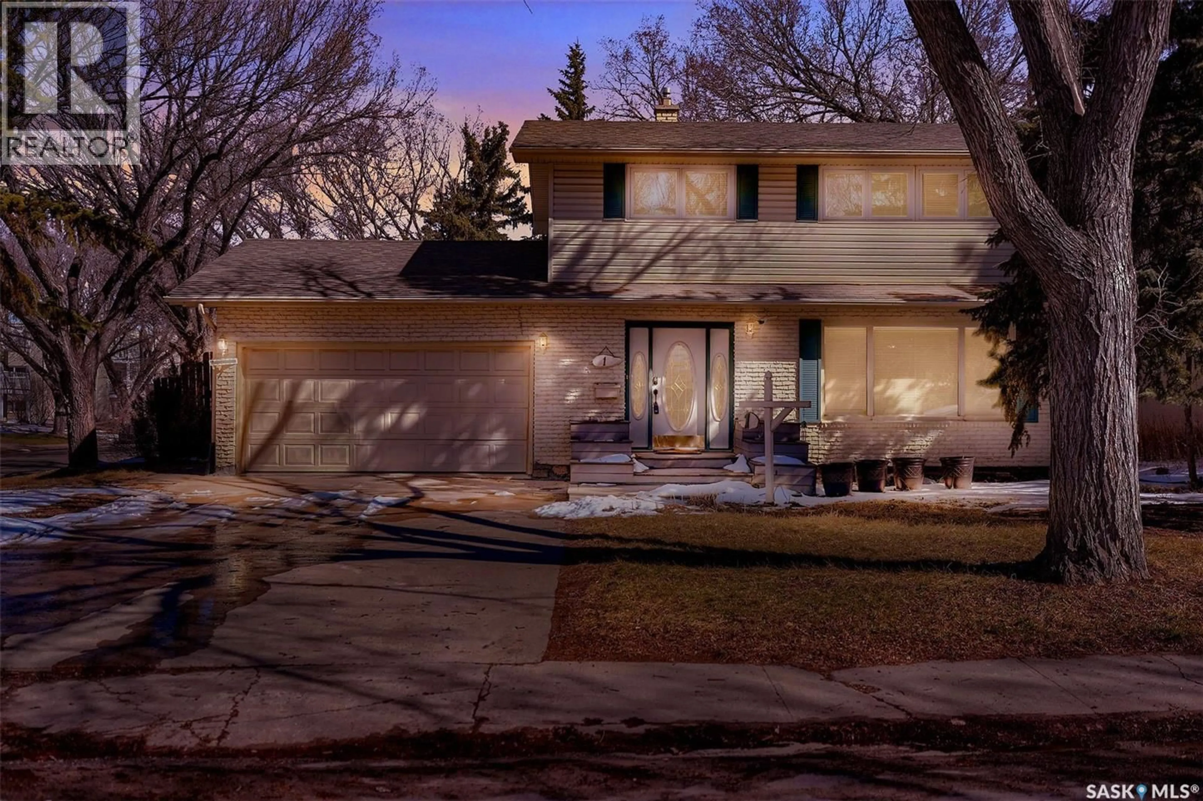 Home with brick exterior material, street for 1 CULLITON CRESCENT, Regina Saskatchewan S4S4J5