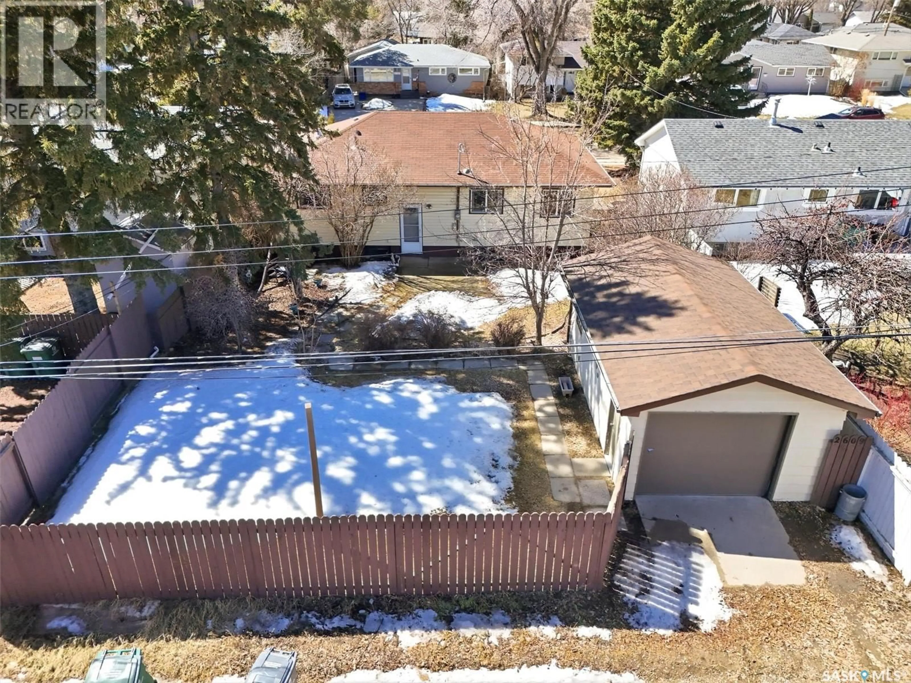 A pic from outside/outdoor area/front of a property/back of a property/a pic from drone, street for 2609 CASCADE STREET, Saskatoon Saskatchewan S7J0M9