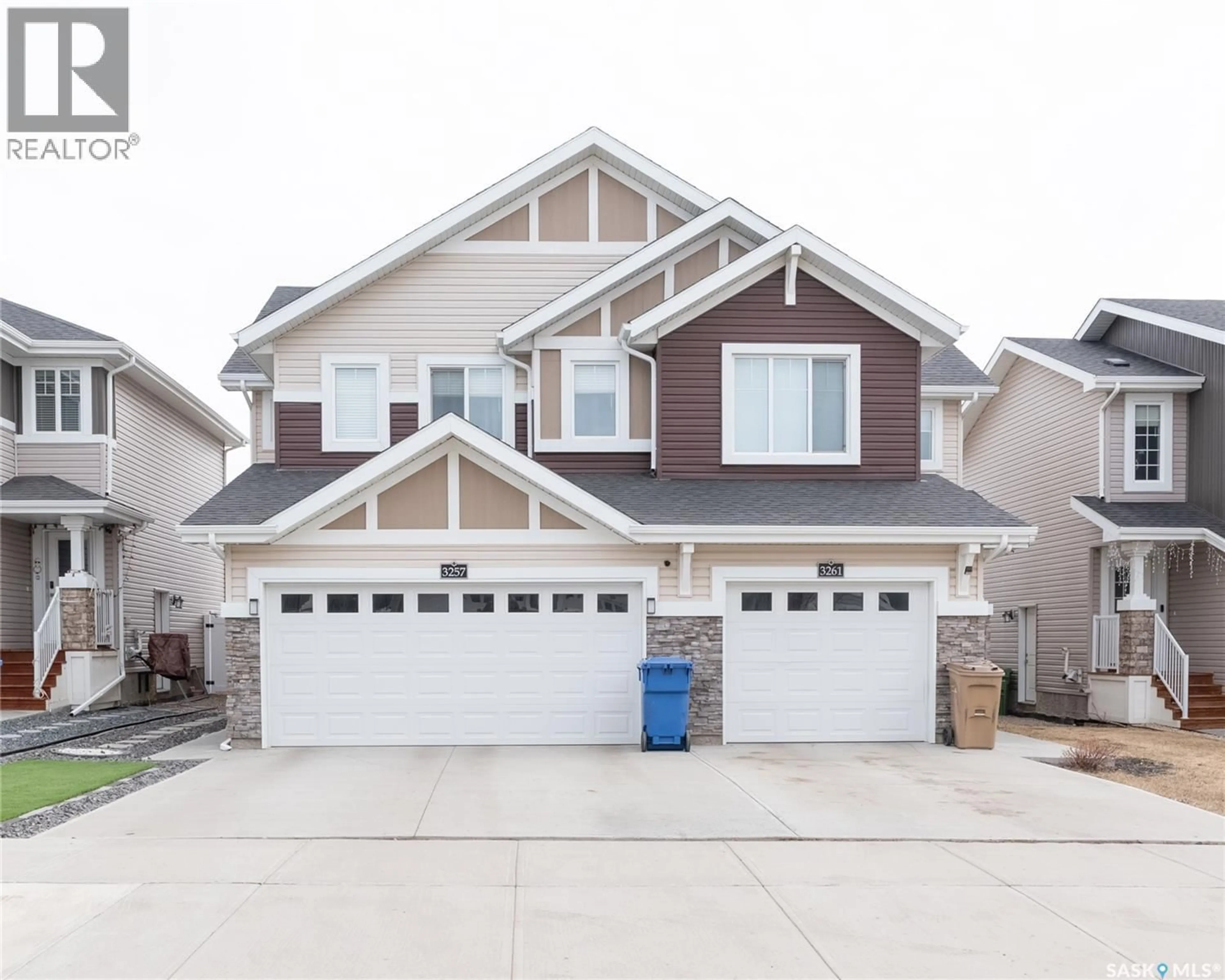 Home with vinyl exterior material, street for 3257 GREEN STONE ROAD, Regina Saskatchewan S4V3R4