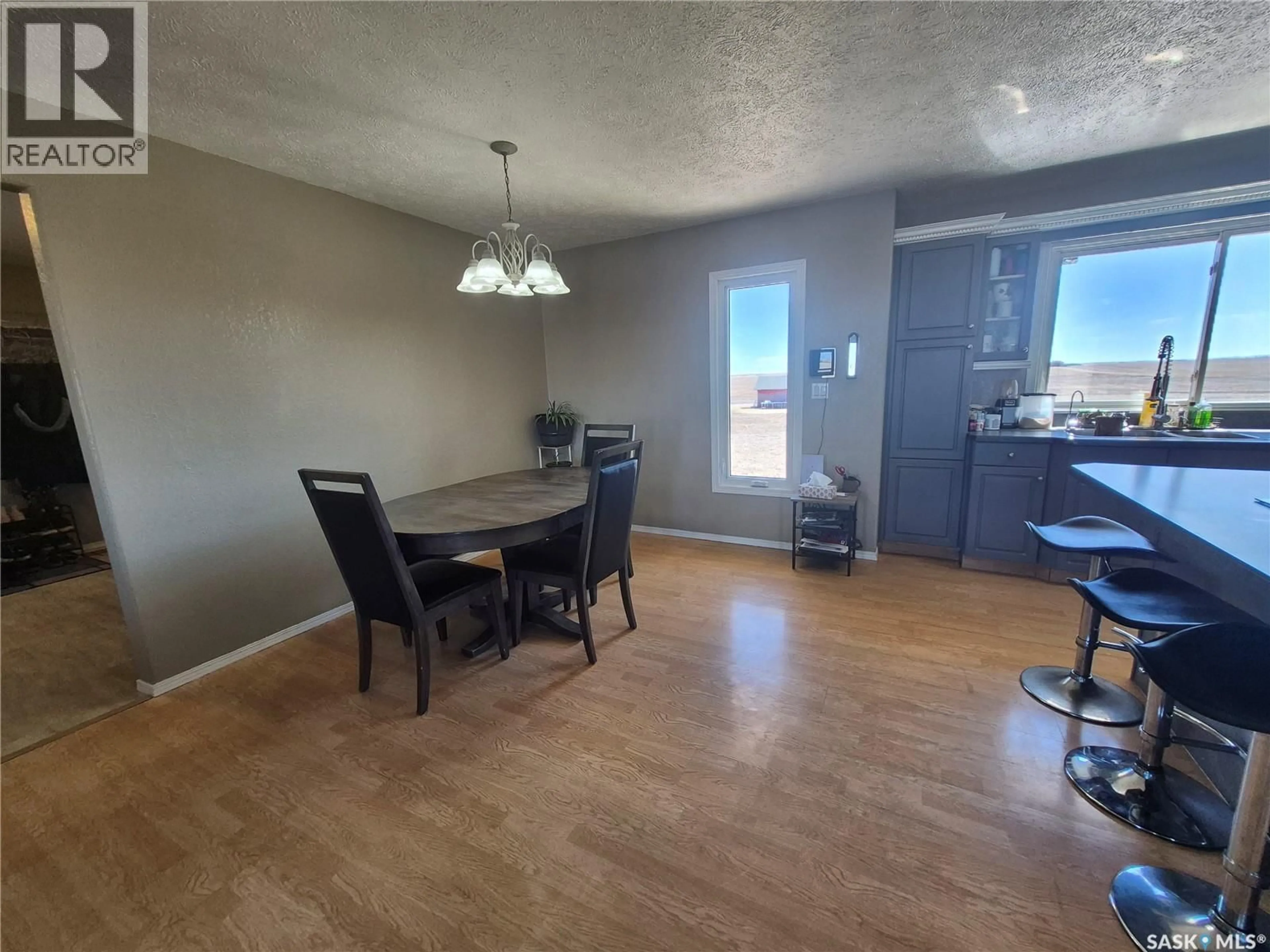 Dining room, wood/laminate floor for 13 ACREAGE HIGHWAY, Key West Rm No. 70 Saskatchewan S0C1Y0