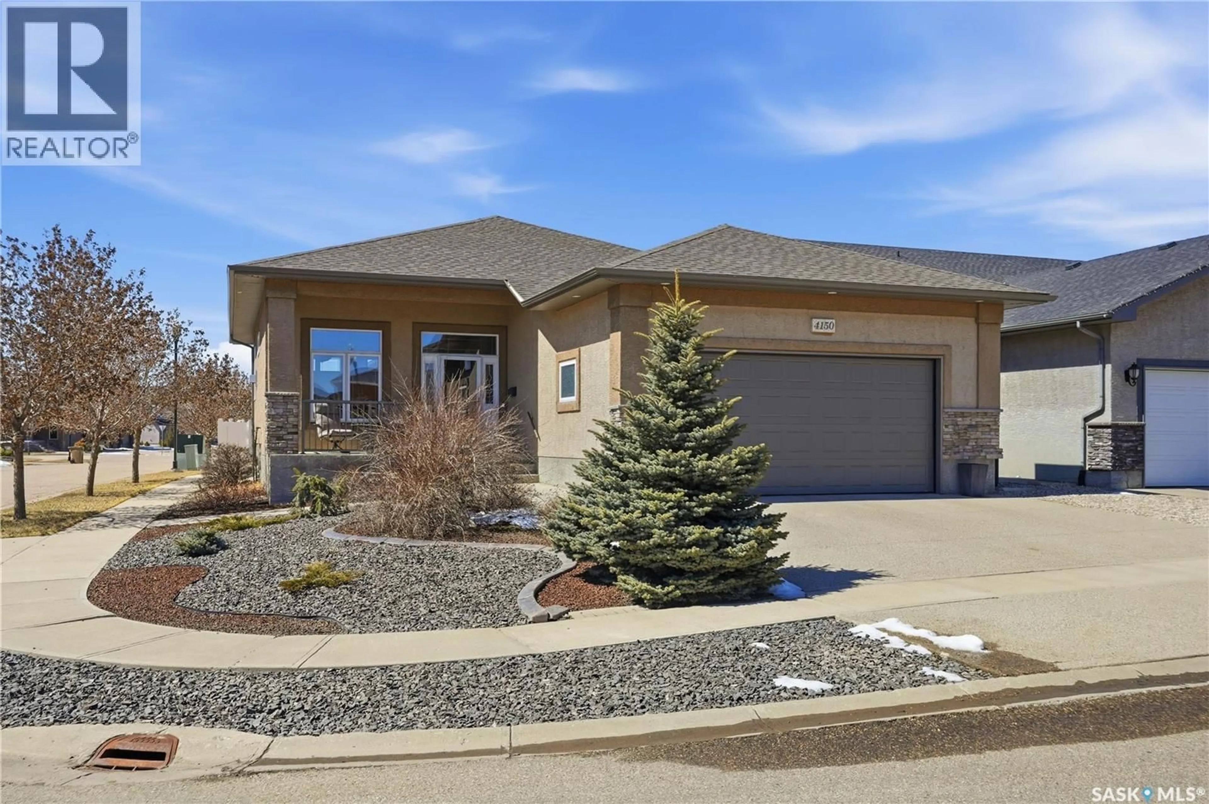 Home with brick exterior material, street for 4150 GOLDFINCH WAY, Regina Saskatchewan S4V1N1