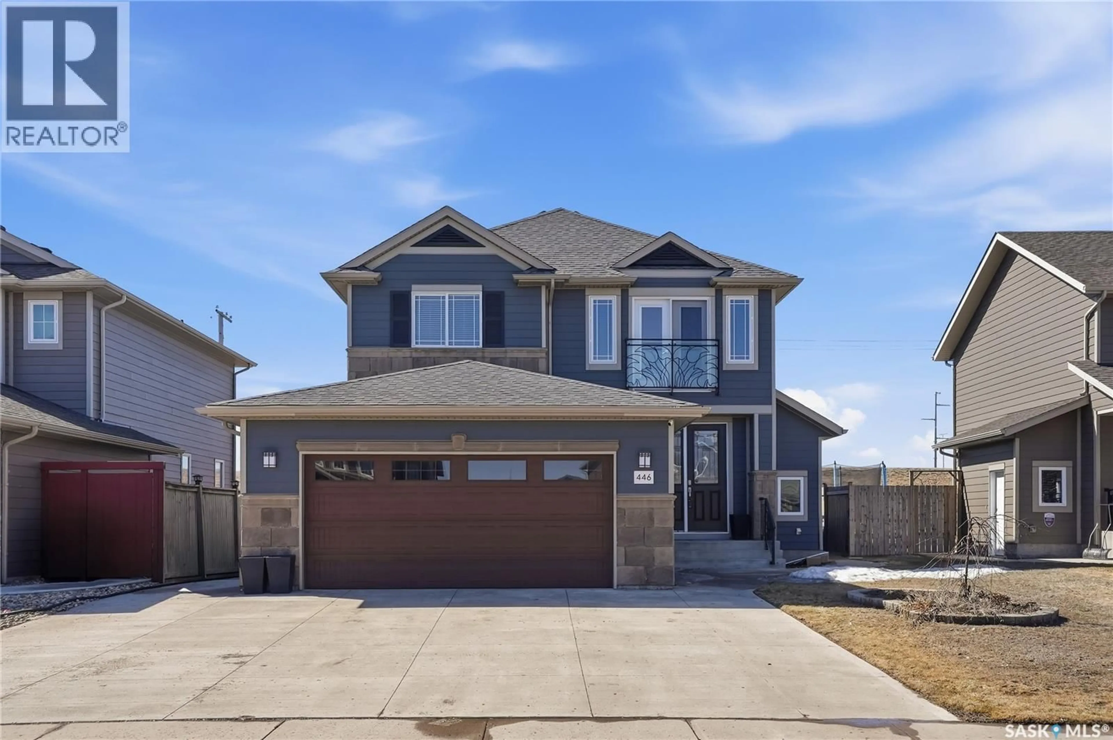 Home with vinyl exterior material, street for 446 PICHLER CRESCENT, Saskatoon Saskatchewan S7V0H2