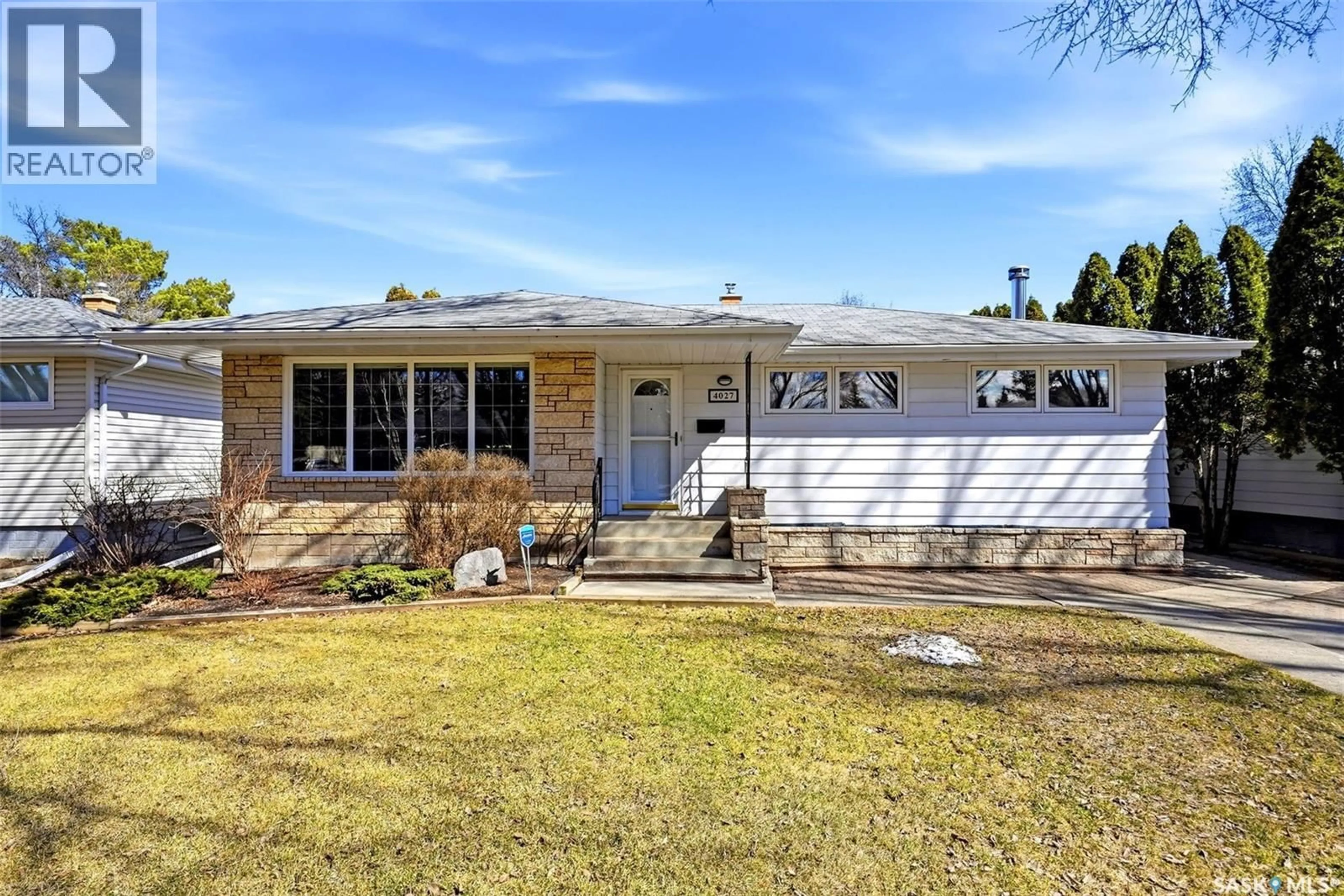 Home with brick exterior material, street for 4027 ELPHINSTONE STREET, Regina Saskatchewan S4S3L1